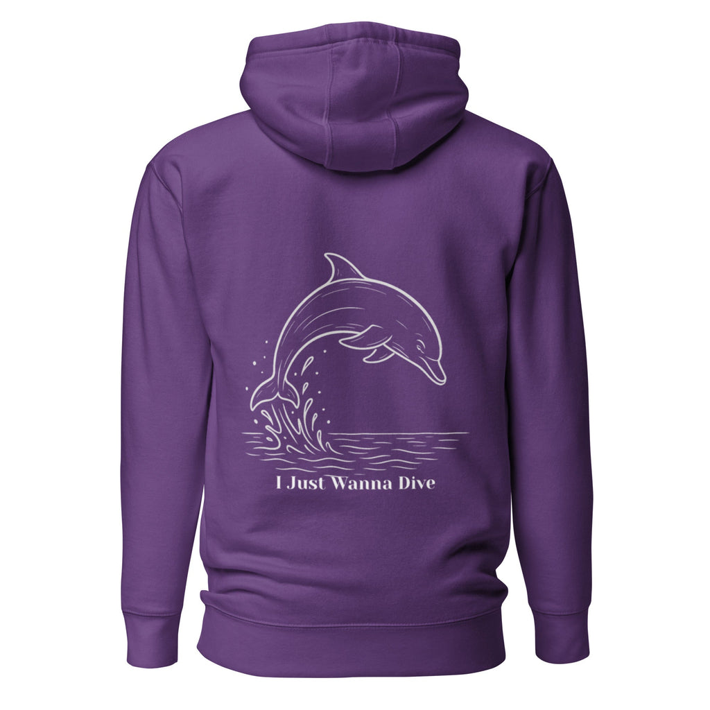 Dolphin Unisex Hoodie - Carolina Blue - The Elise Emporium