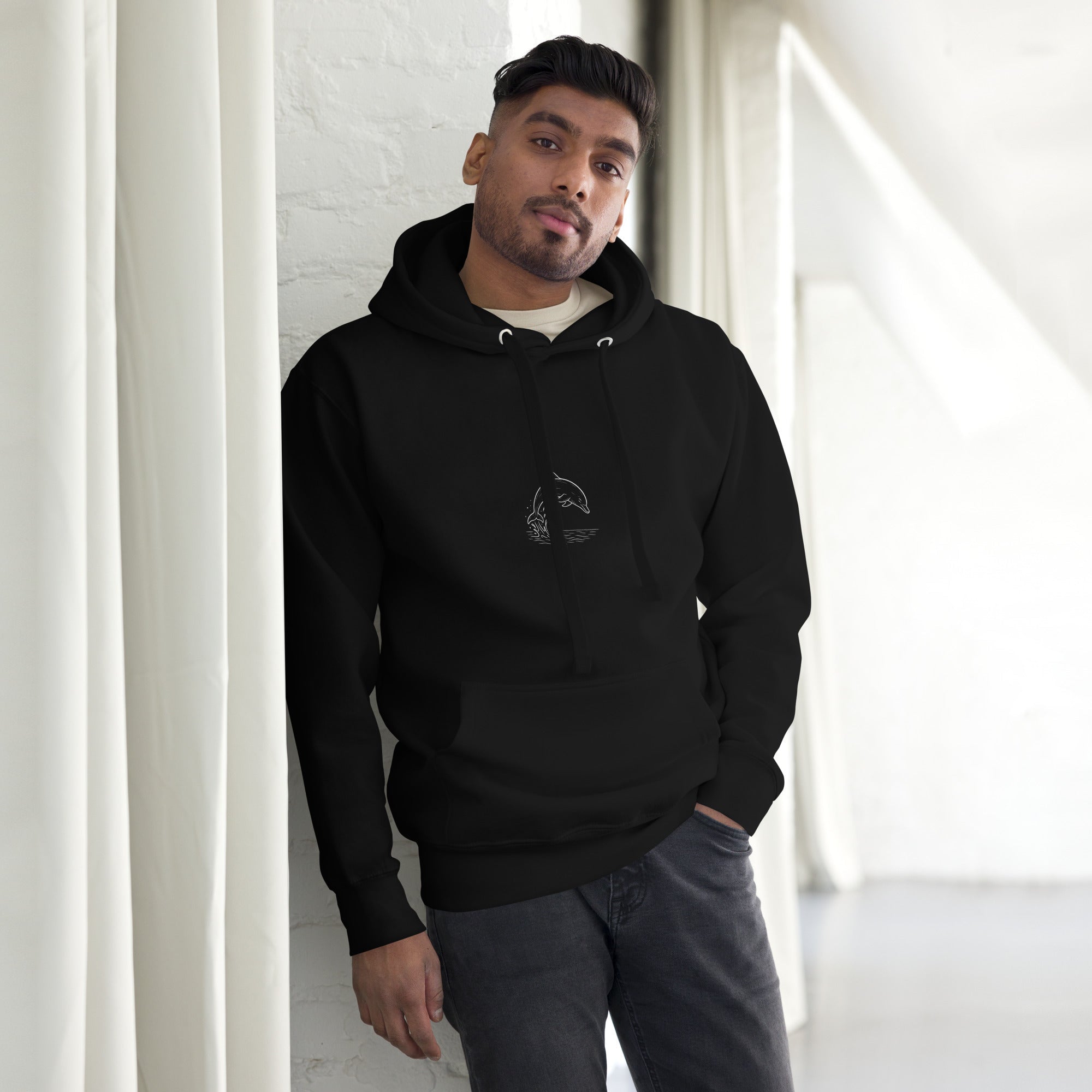 Dolphin Unisex Hoodie - Carolina Blue - The Elise Emporium