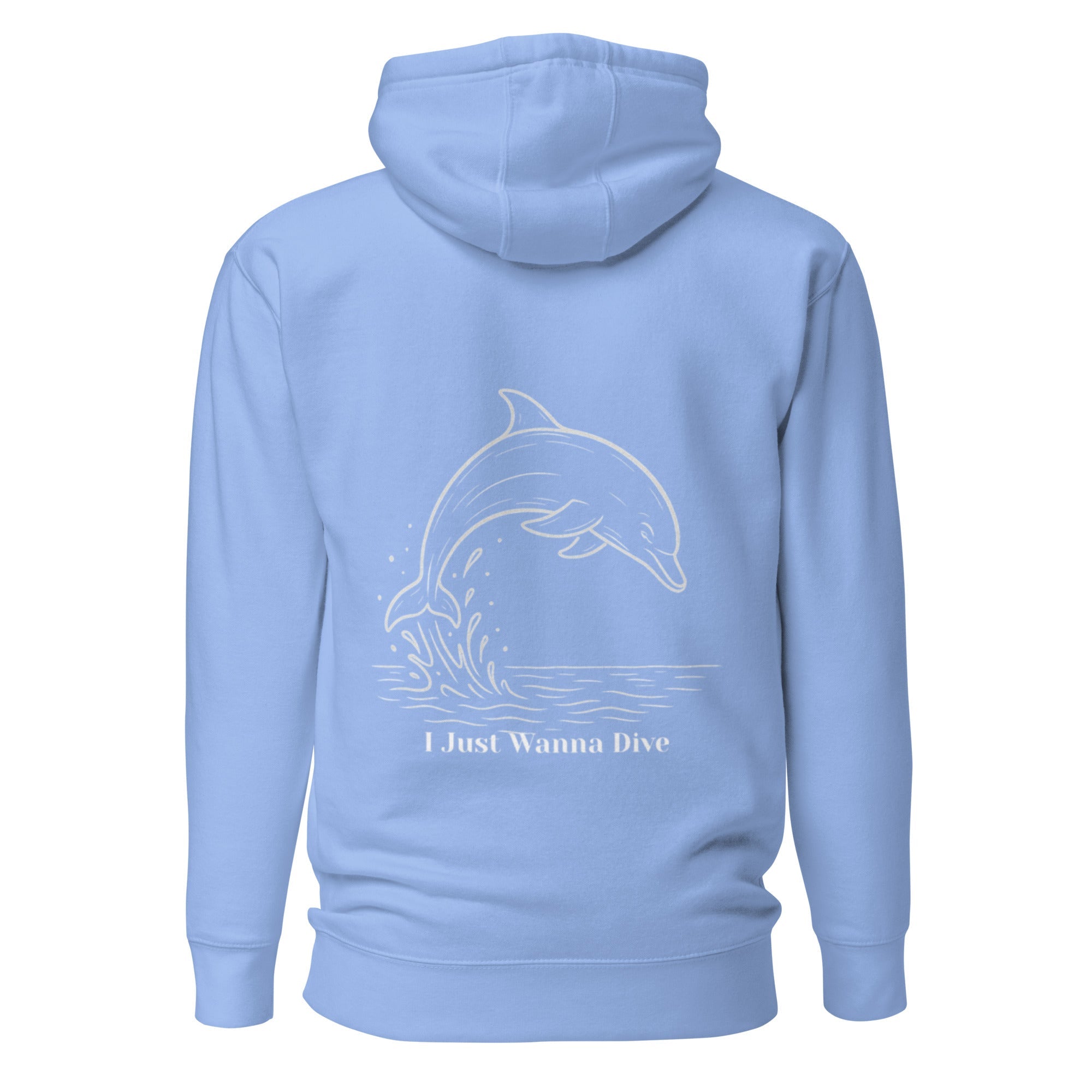 Dolphin Unisex Hoodie - Carolina Blue - The Elise Emporium