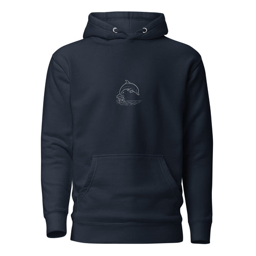 Dolphin Unisex Hoodie - Navy Blazer - The Elise Emporium