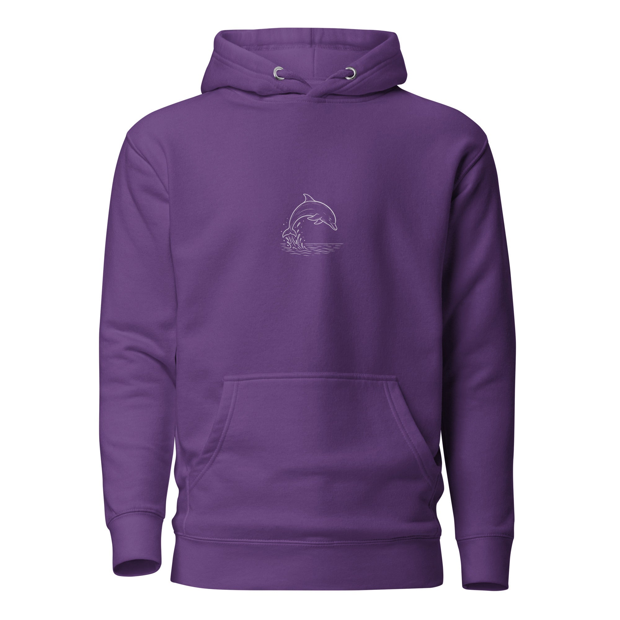 Dolphin Unisex Hoodie - Purple - The Elise Emporium