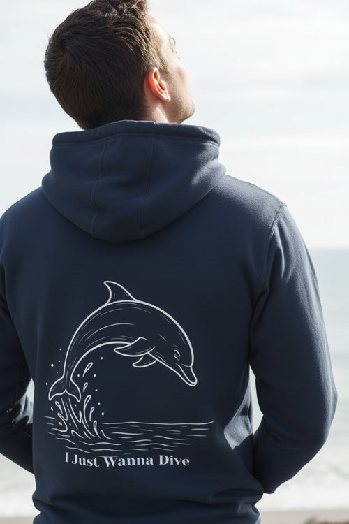Dolphin Unisex Hoodie - Purple - The Elise Emporium
