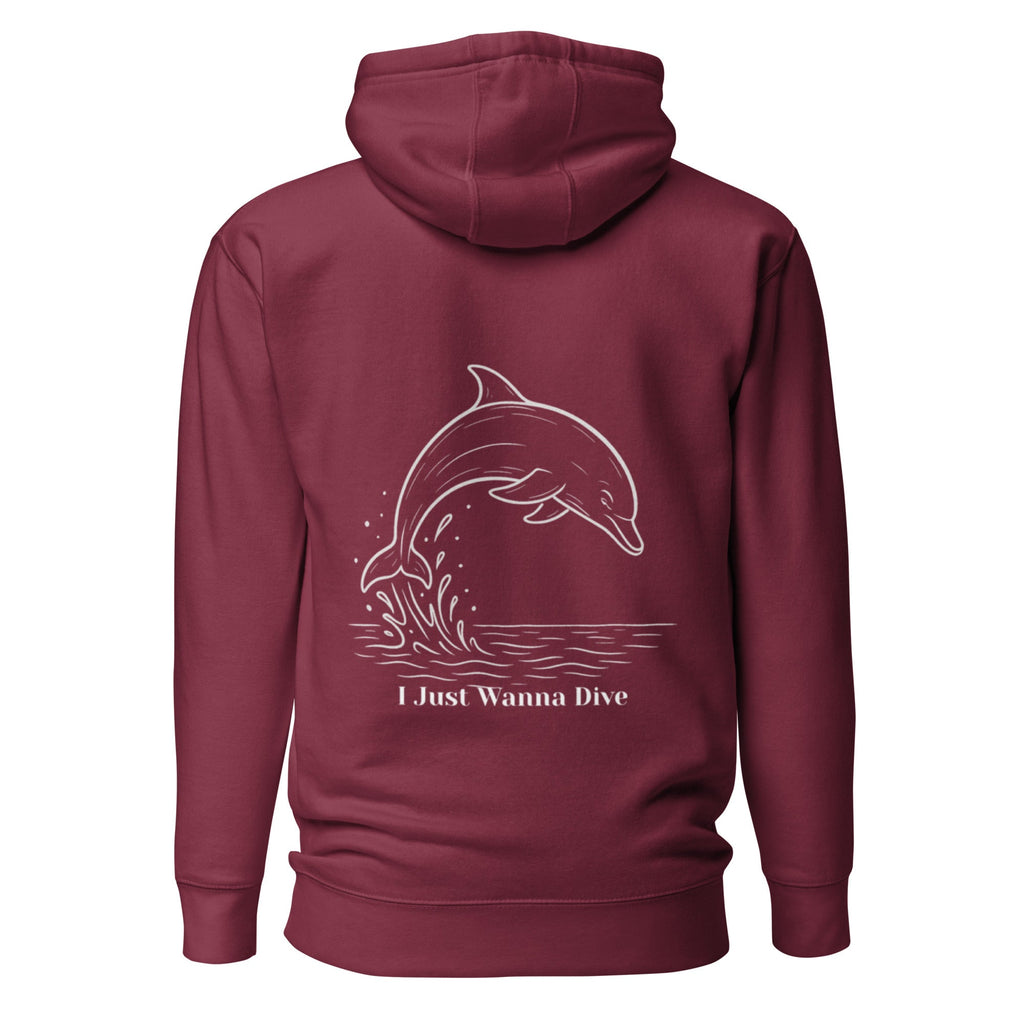 Dolphin Unisex Hoodie - Purple - The Elise Emporium