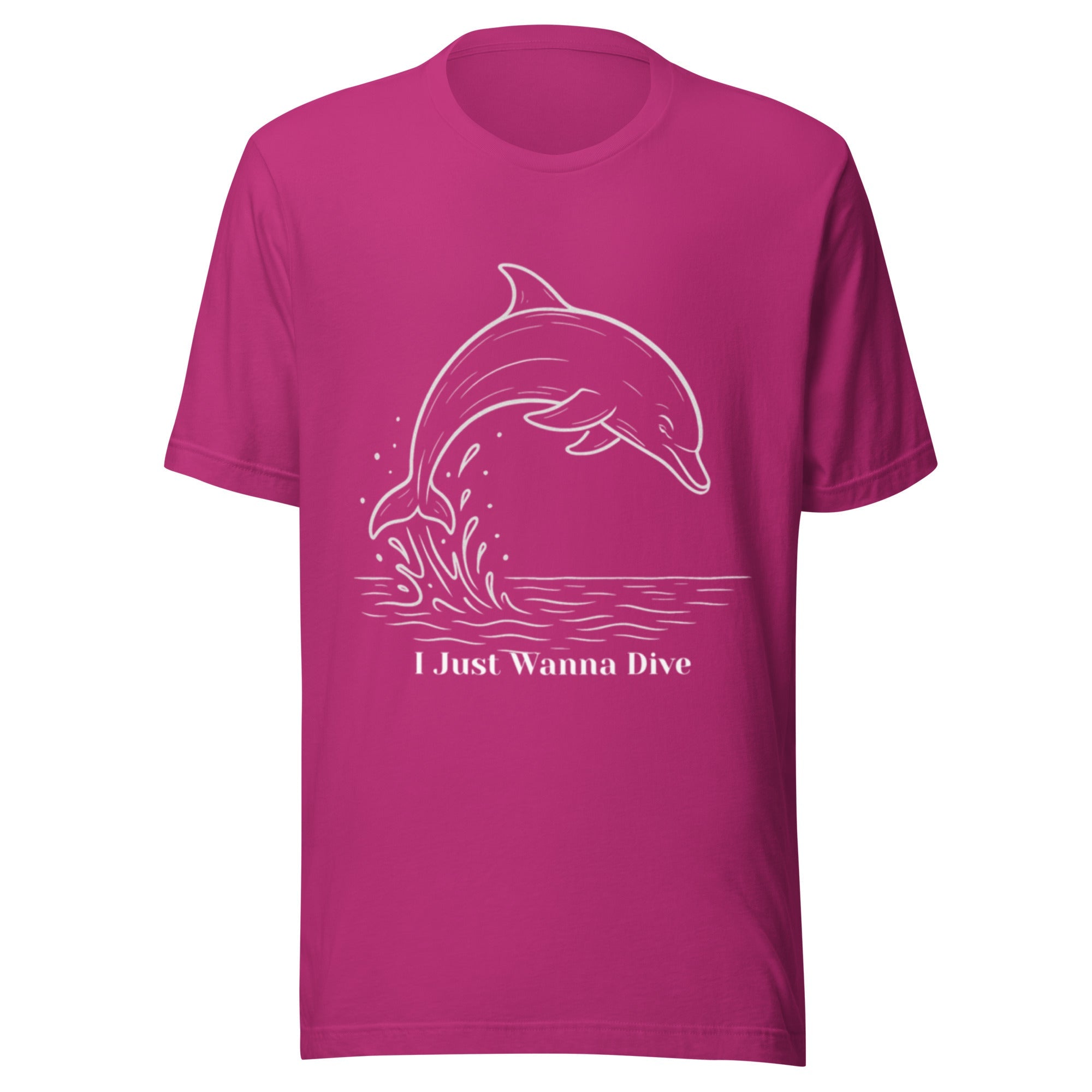 Dolphin Unisex T-Shirt - Berry - The Elise Emporium