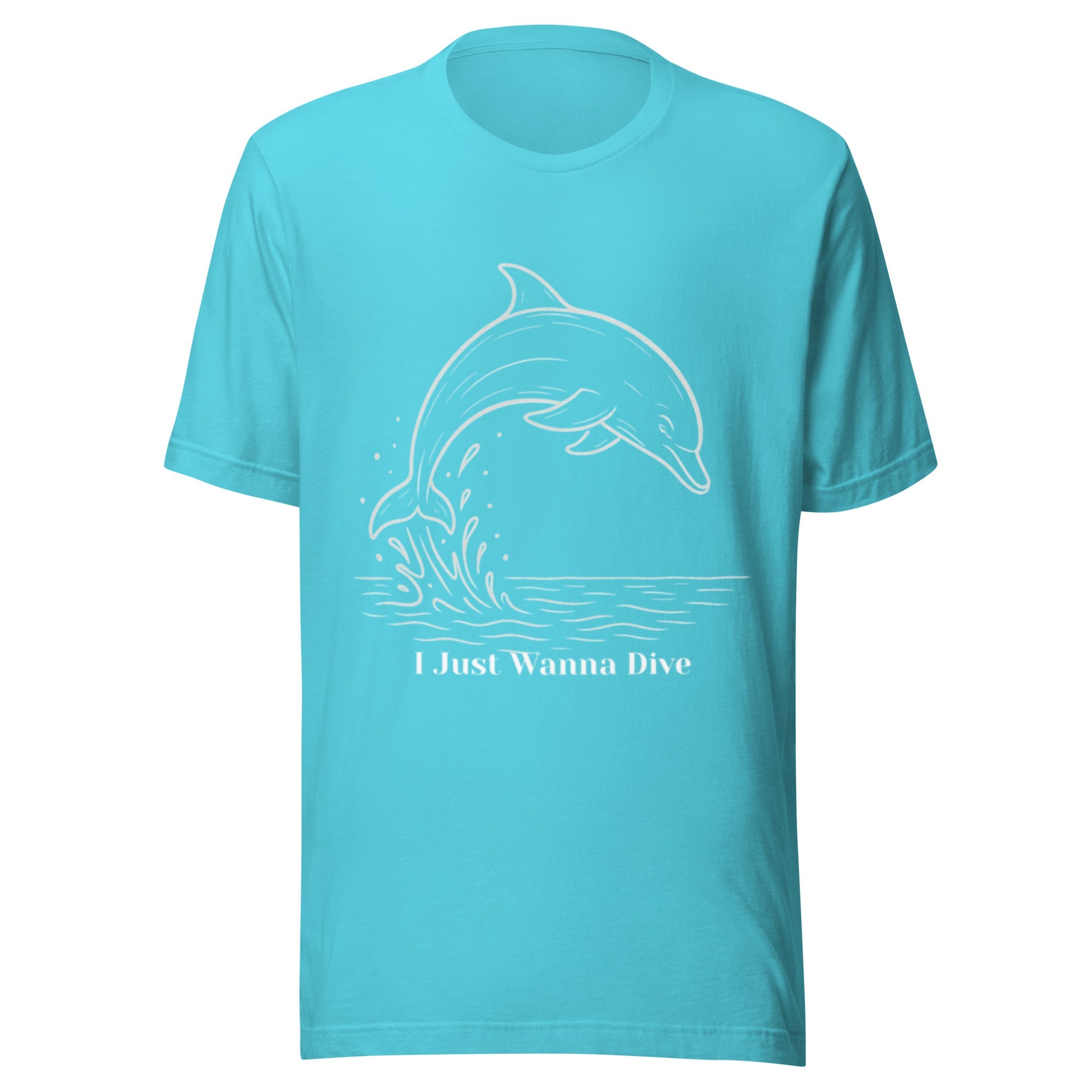 Dolphin Unisex T-Shirt - Turquoise - The Elise Emporium