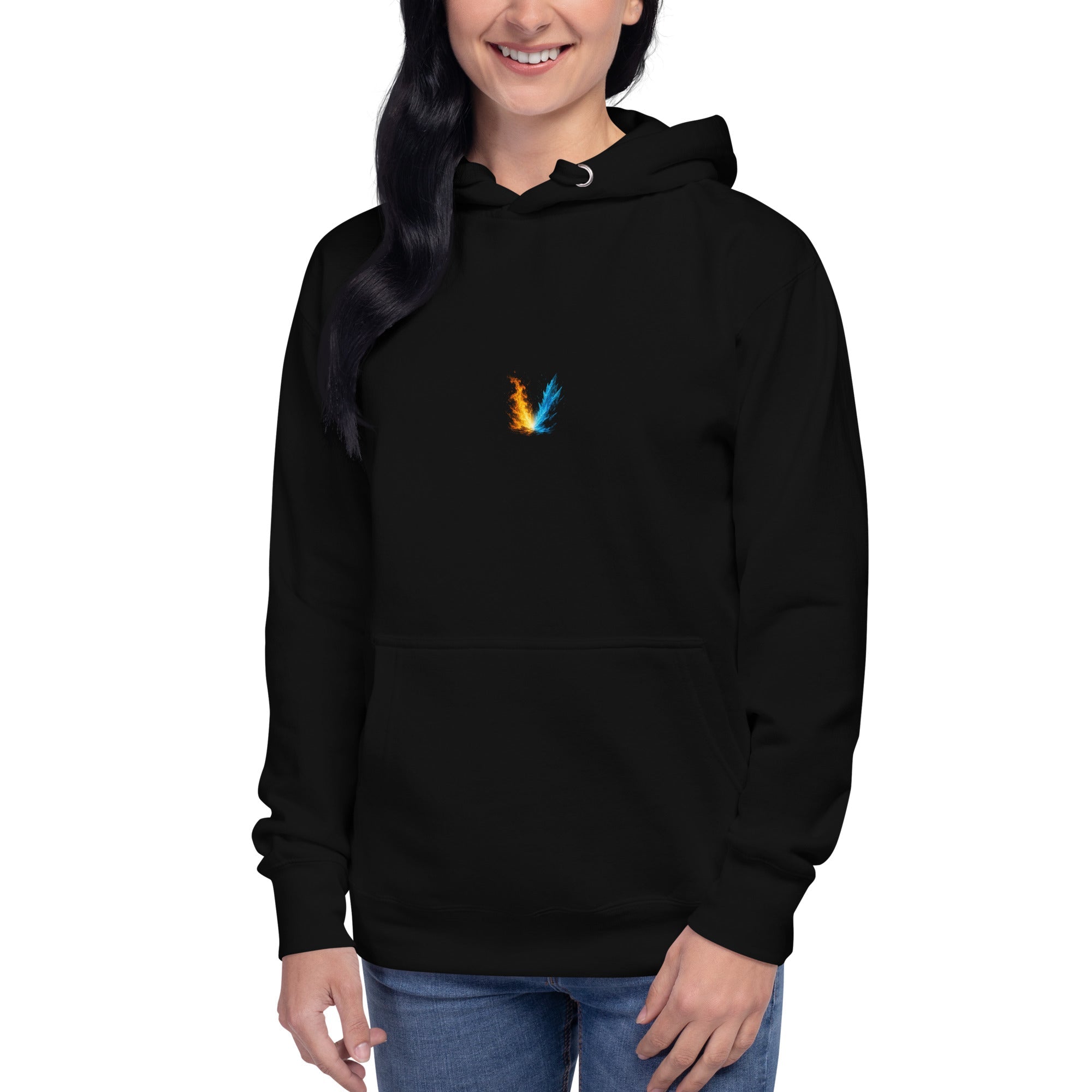Fire & Ice Unisex Hoodie - S - The Elise Emporium
