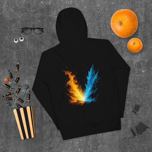 Fire & Ice Unisex Hoodie - S - The Elise Emporium