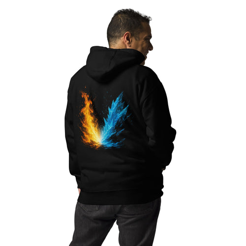 Fire & Ice Unisex Hoodie - S - The Elise Emporium