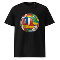 Football themed Unisex Organic Cotton Creator 2.0 T-Shirt - Black - The Elise Emporium
