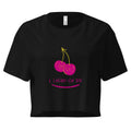 I Cherry - ish You Crop Top - Black - The Elise Emporium