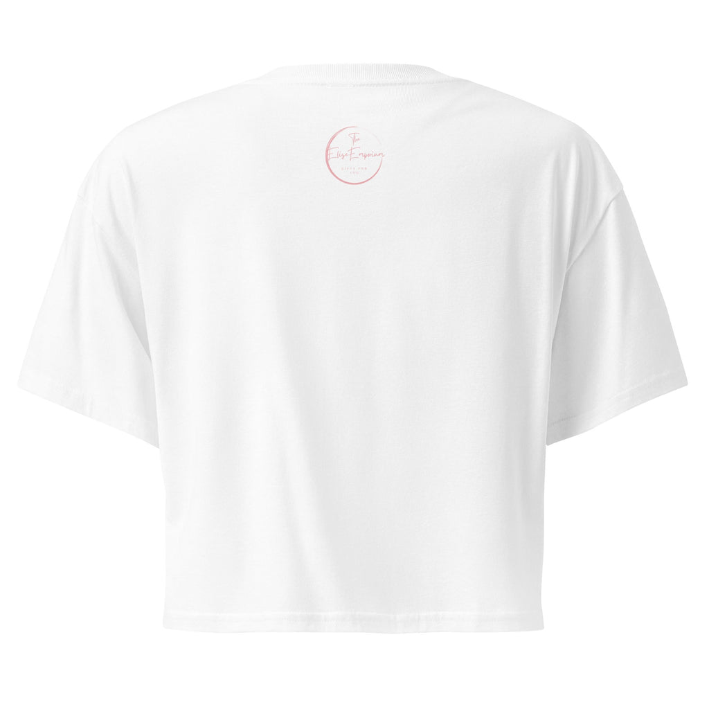 I Cherry - ish You Crop Top - White - The Elise Emporium