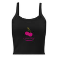 I Cherry - ish You Tank Top - Solid Black Blend - The Elise Emporium