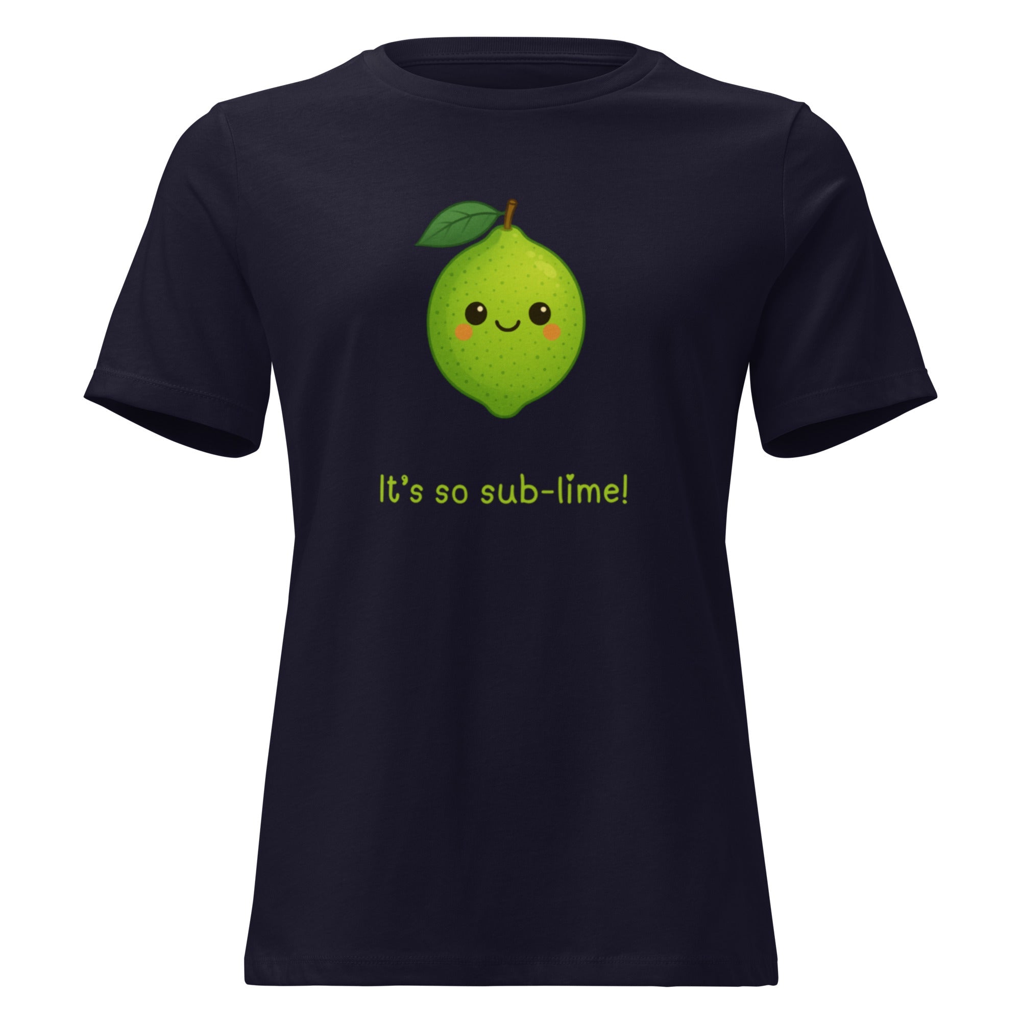 It's So Sublime Women's Relaxed T-Shirt - Navy - The Elise Emporium