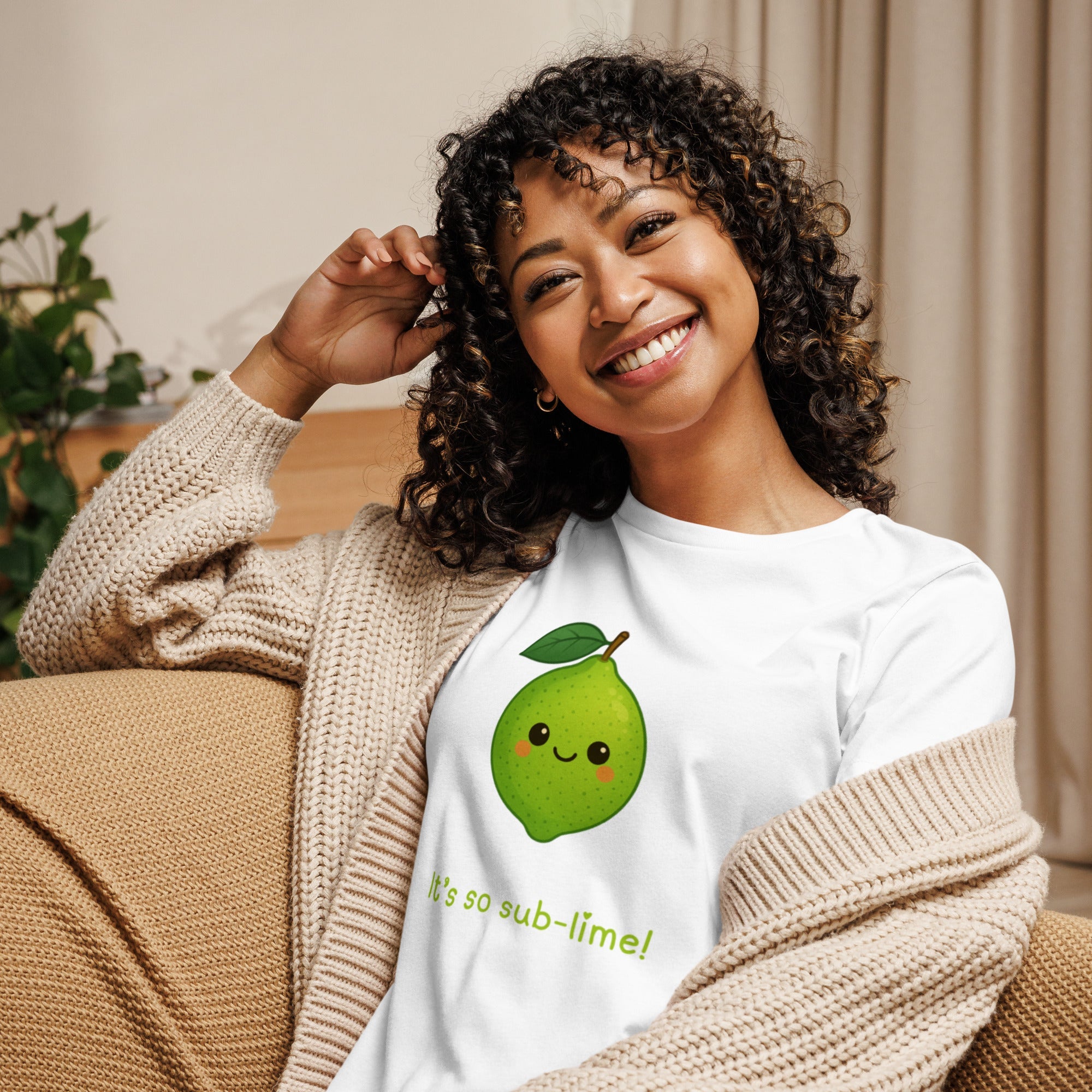 It's So Sublime Women's Relaxed T-Shirt - White - The Elise Emporium
