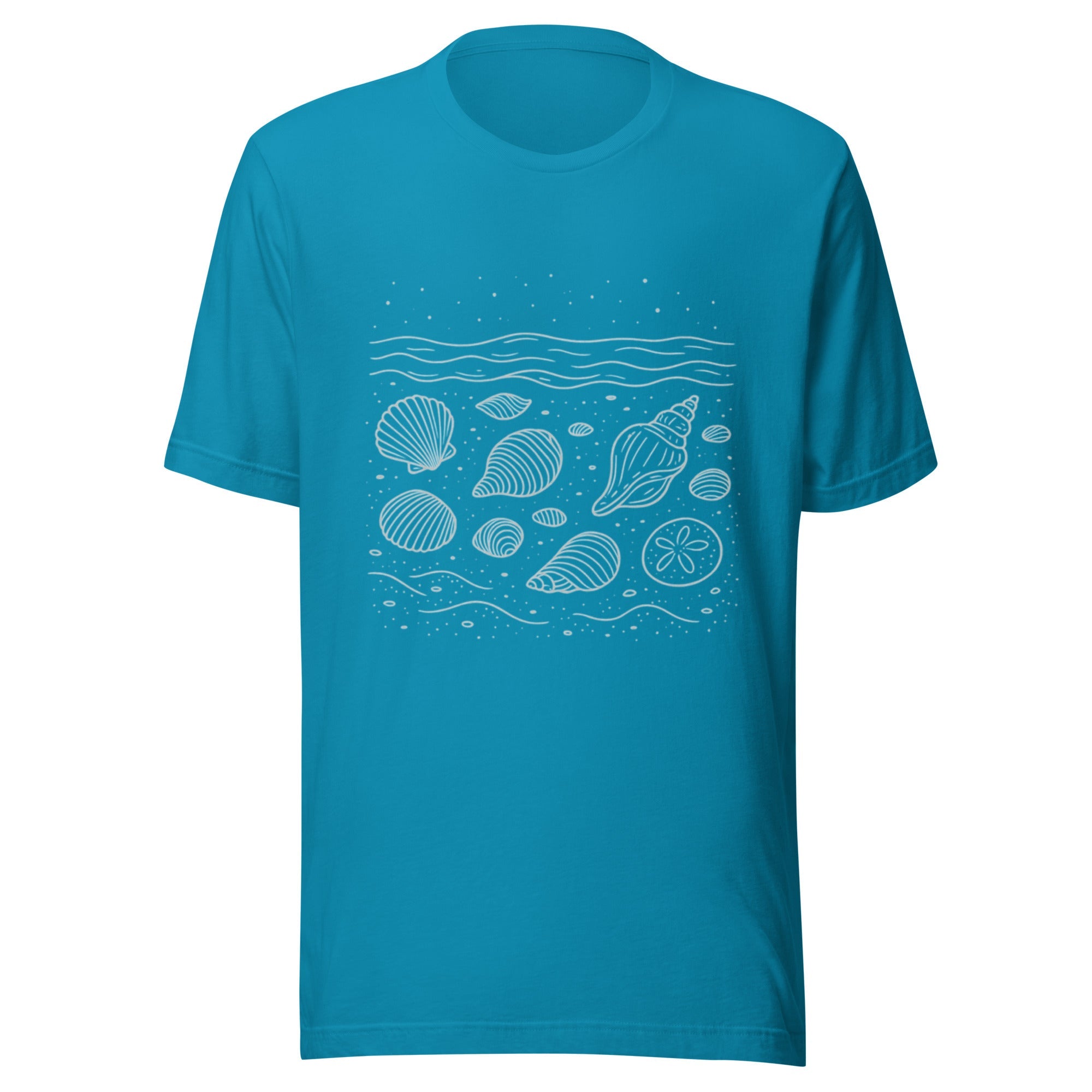 Shells Unisex T-Shirt - Aqua - The Elise Emporium