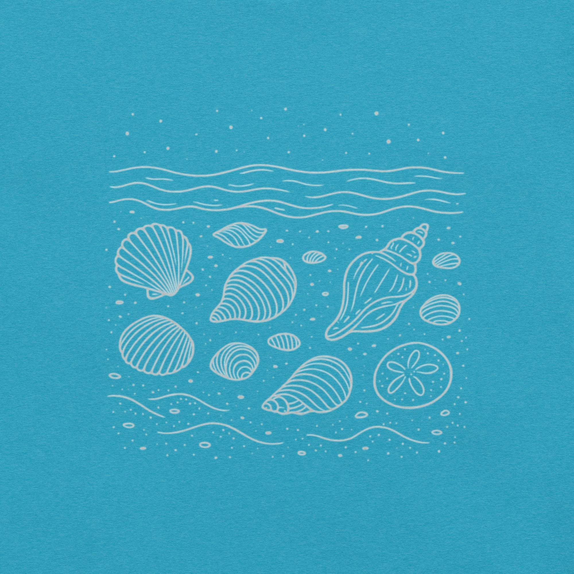 Shells Unisex T-Shirt - Heather Aqua - The Elise Emporium