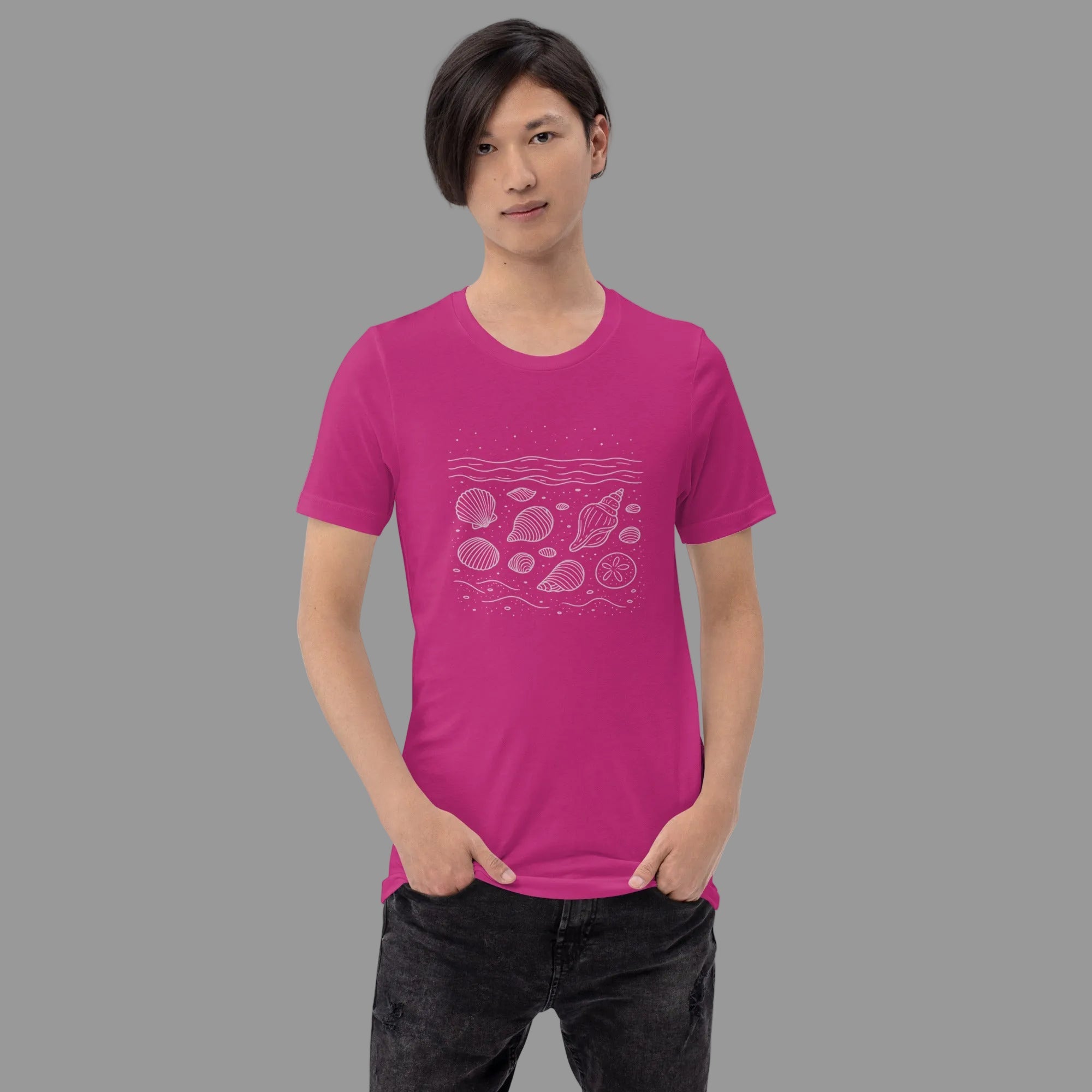 Shells Unisex T-Shirt - Lilac - The Elise Emporium
