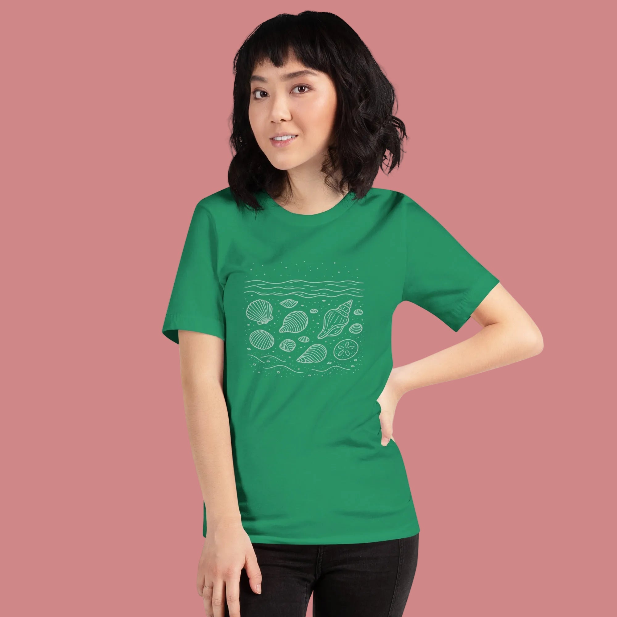 Shells Unisex T-Shirt - Lilac - The Elise Emporium