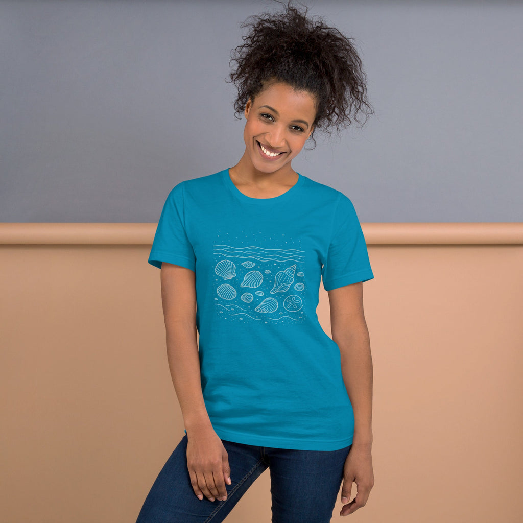 Shells Unisex T-Shirt - Lilac - The Elise Emporium