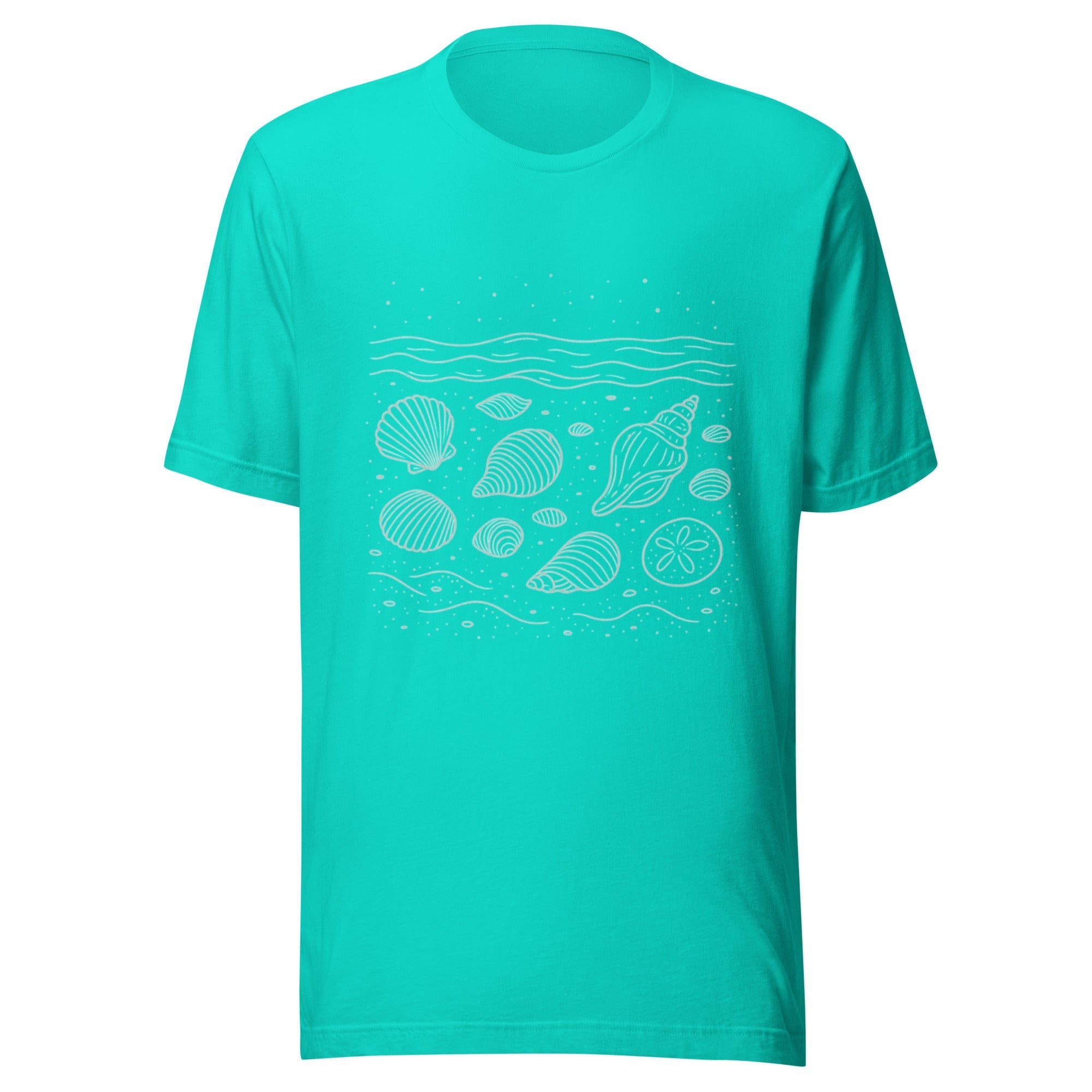 Shells Unisex T-Shirt - Teal - The Elise Emporium