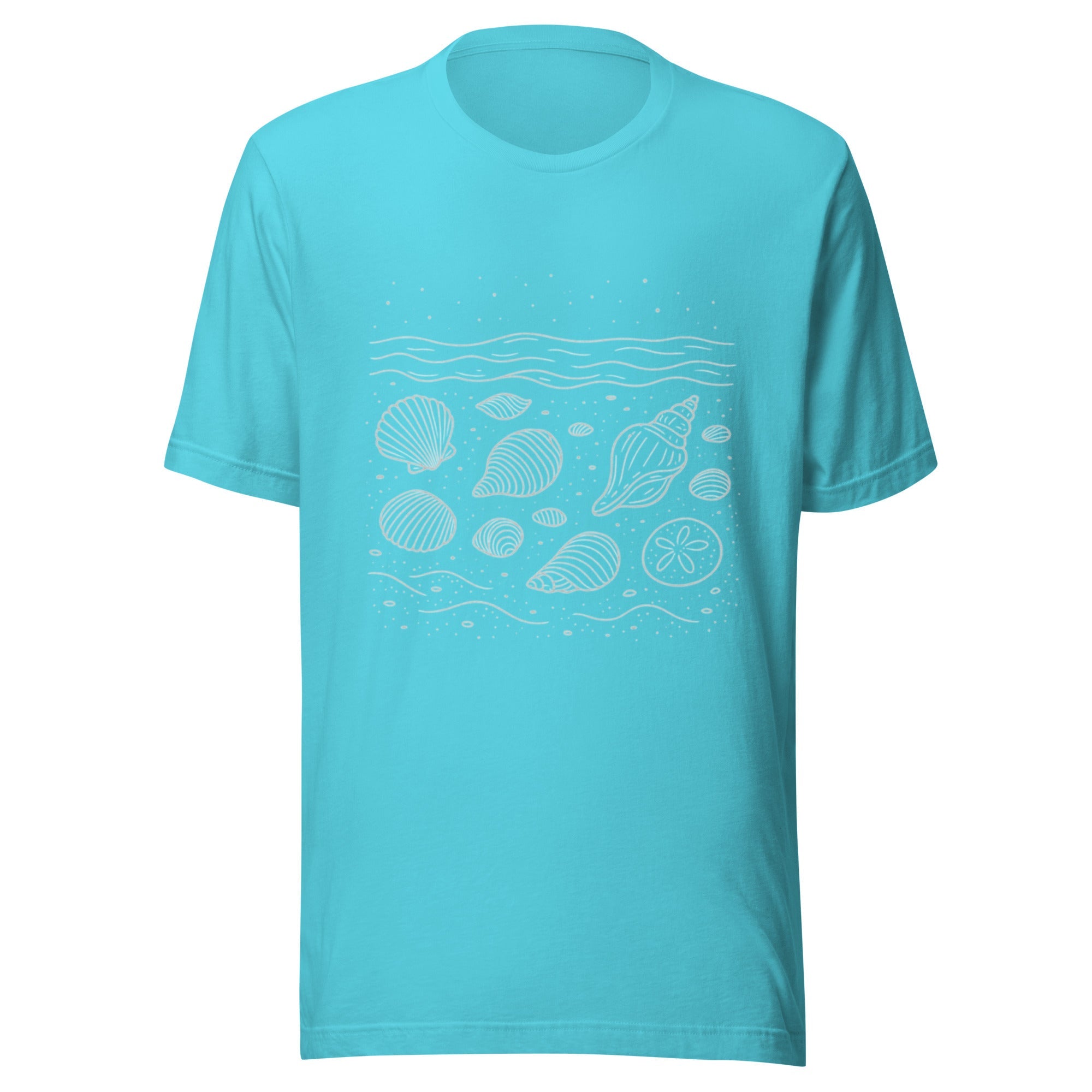 Shells Unisex T-Shirt - Turquoise - The Elise Emporium