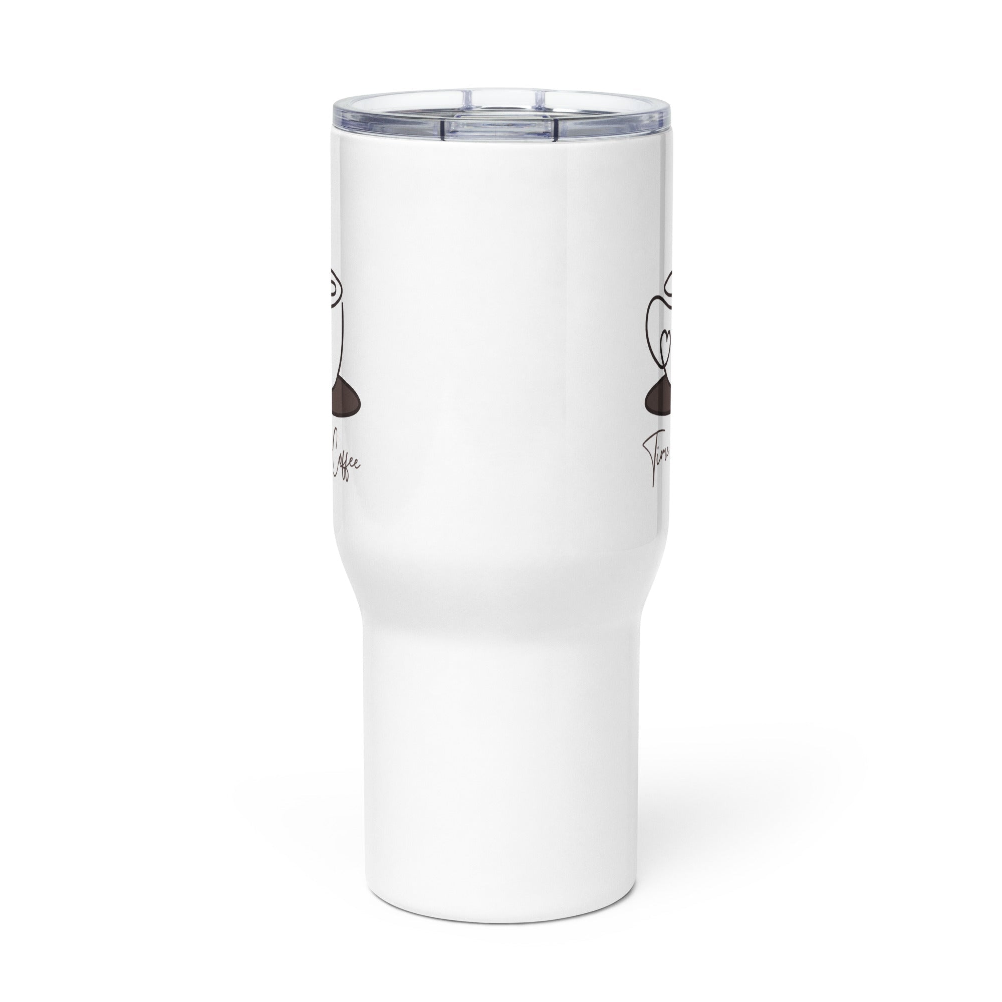 Time for a Coffee | Insulated Travel Mug with Handle - 25 oz - The Elise Emporium