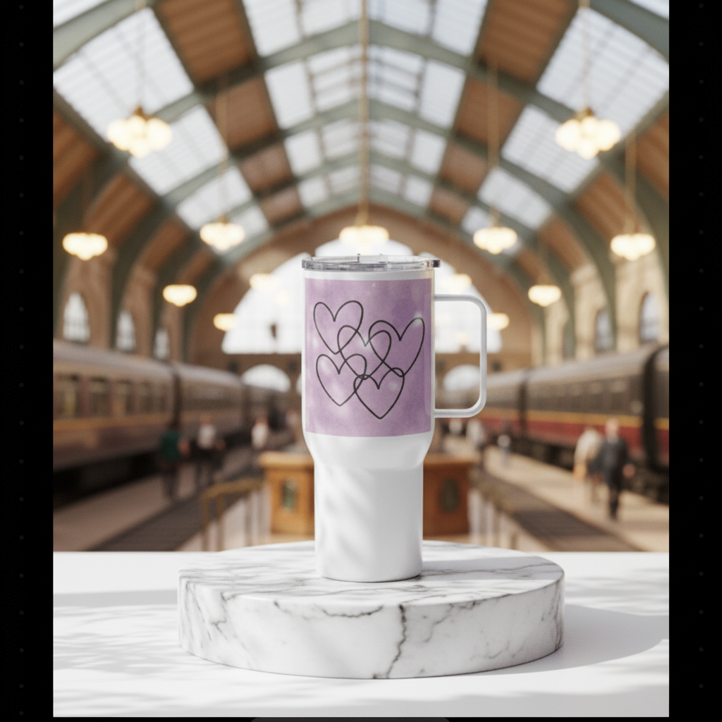 Travel mug with a handle - 25 oz - The Elise Emporium