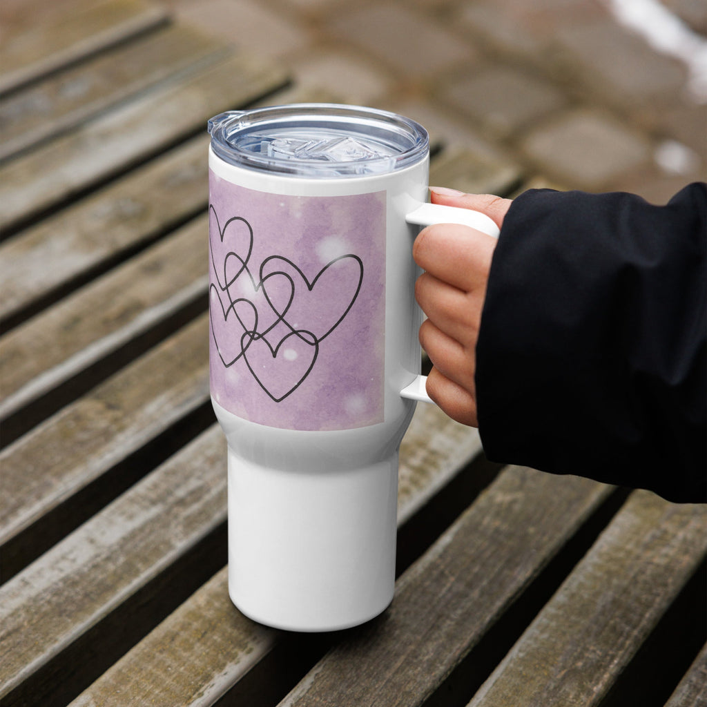 Travel mug with a handle - 25 oz - The Elise Emporium