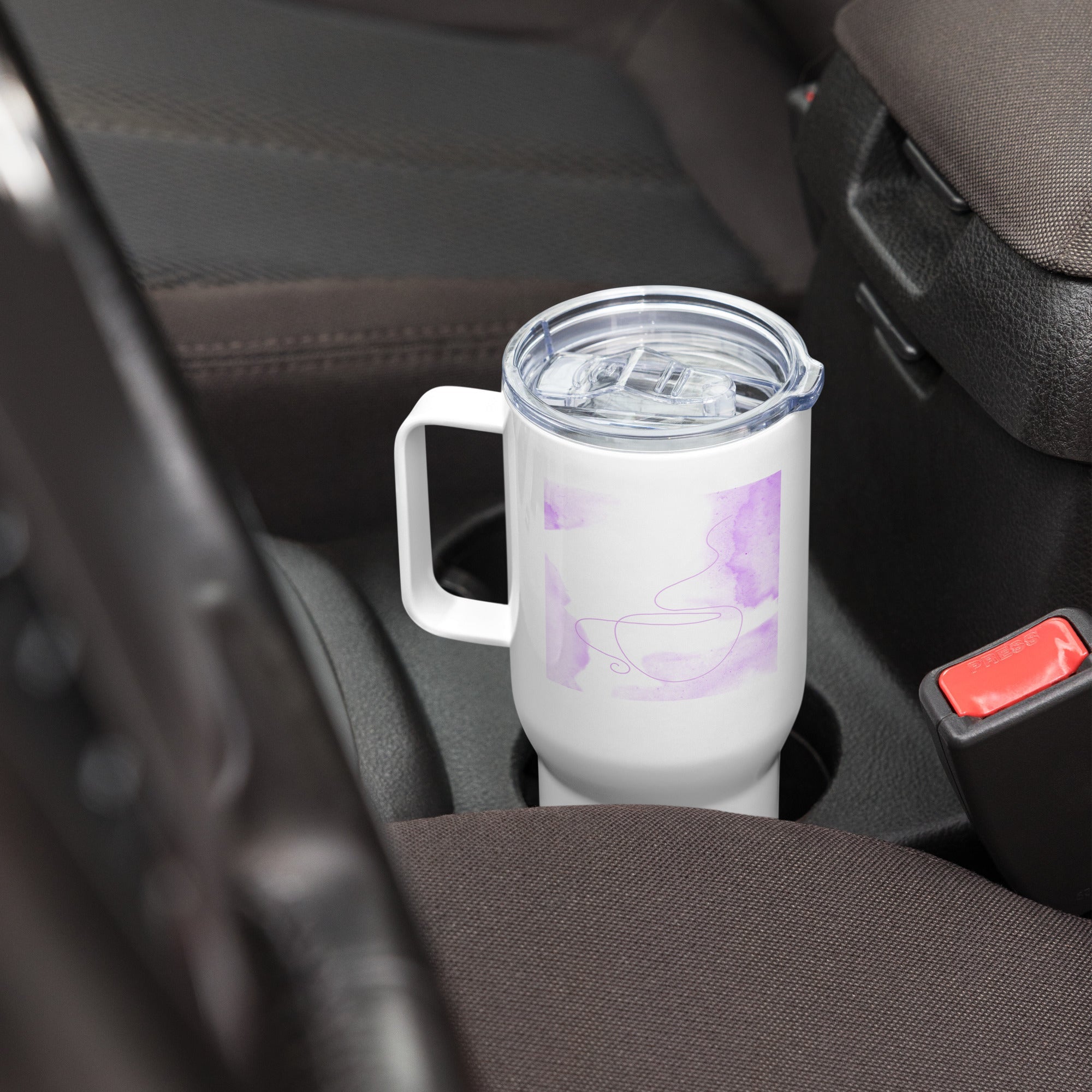Travel mug with a handle - 25 oz - The Elise Emporium