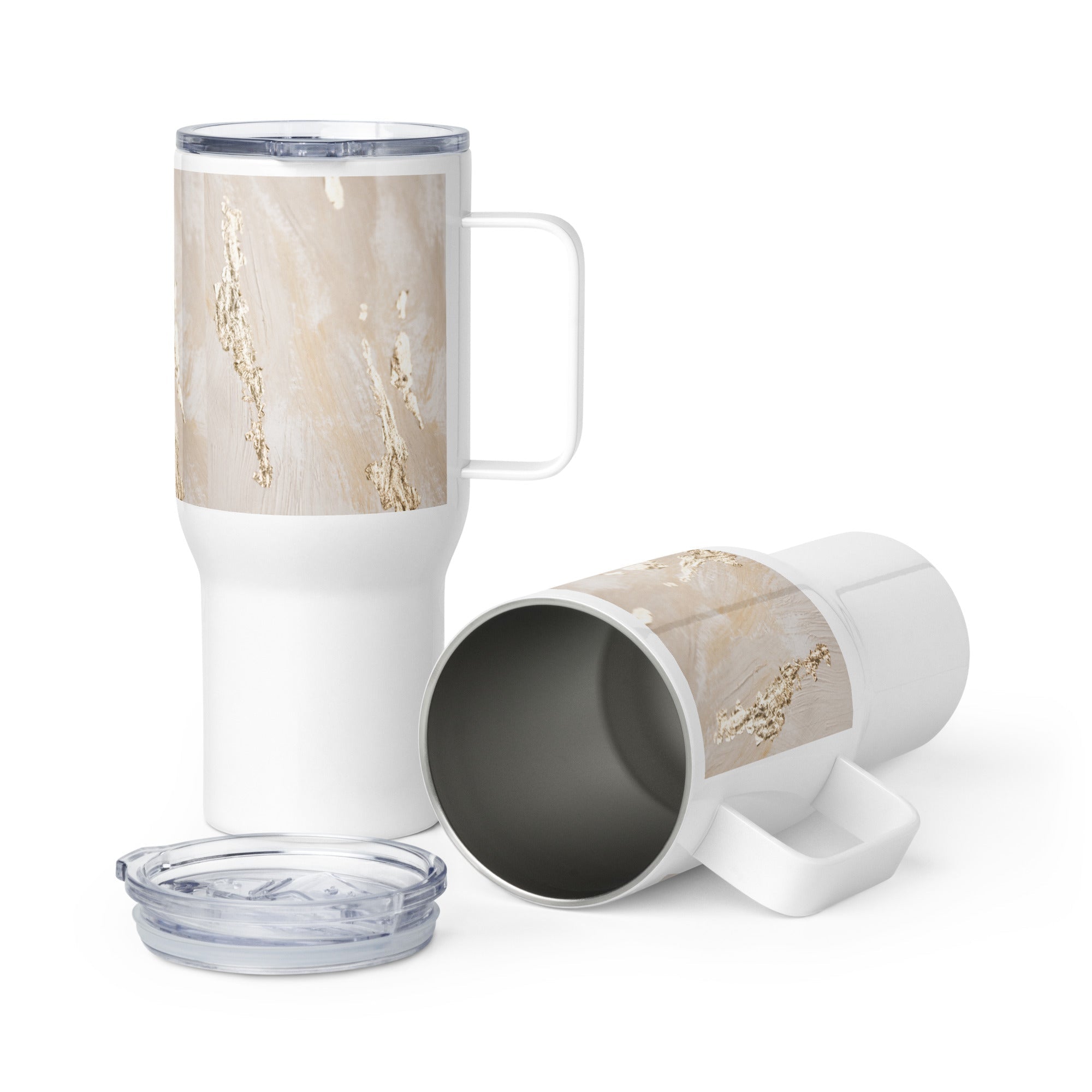 Travel mug with a handle - 25 oz - The Elise Emporium