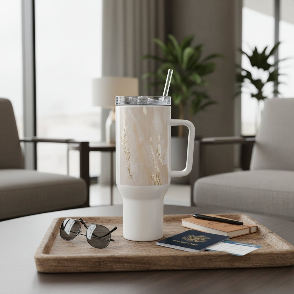 Travel mug with a handle - 40 oz - The Elise Emporium