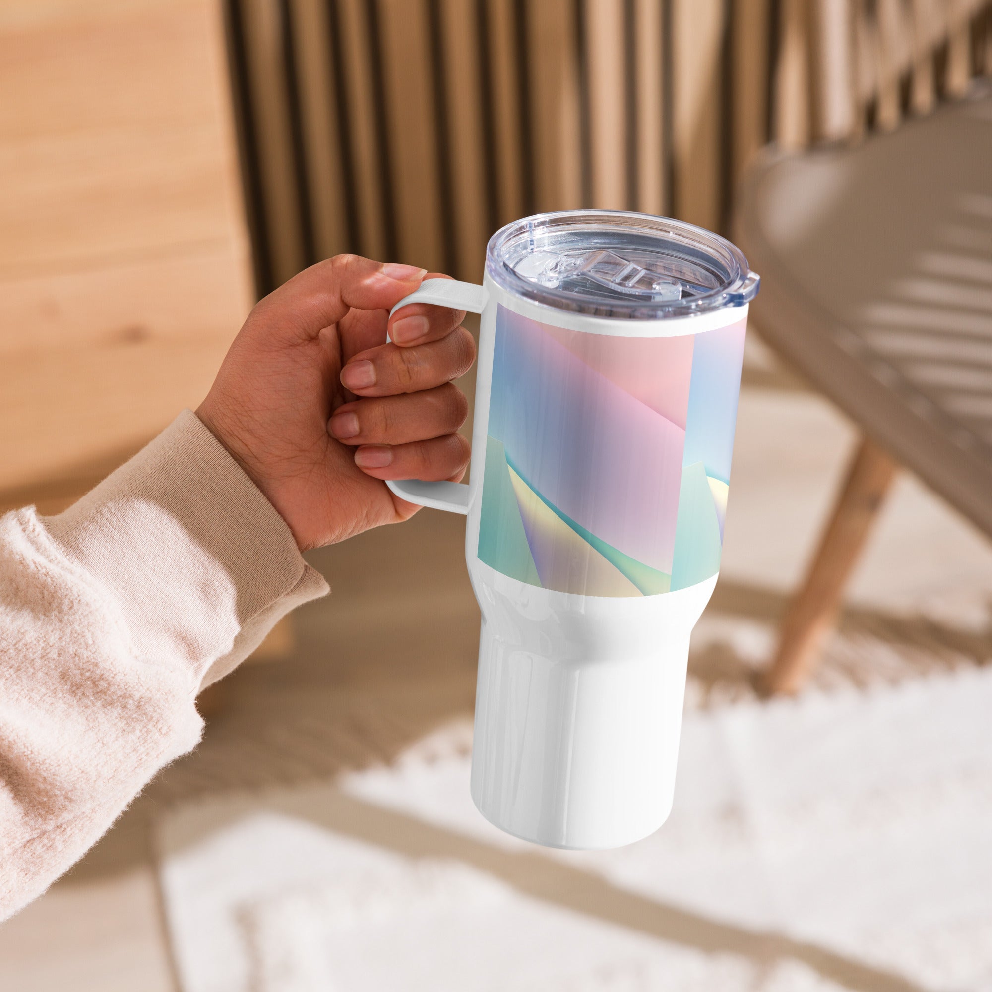 Travel mug with a handle - 40 oz - The Elise Emporium