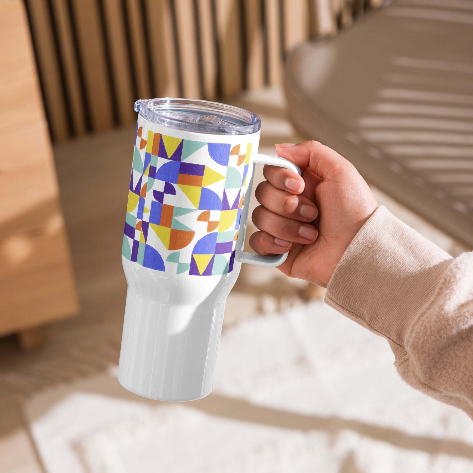 Travel mug with a handle - 40 oz - The Elise Emporium