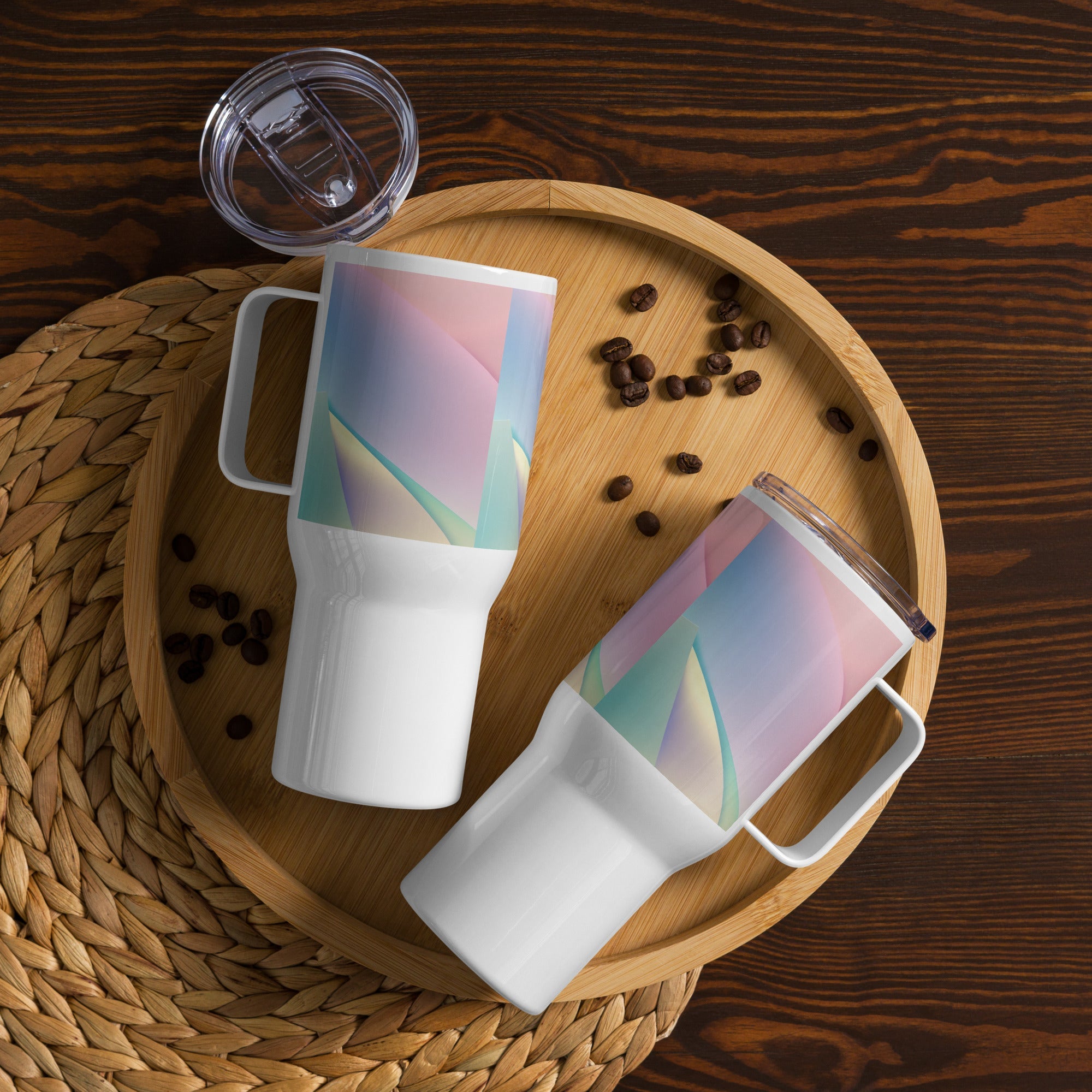 Travel mug with a handle - 40 oz - The Elise Emporium