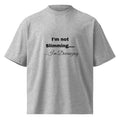 Unisex organic oversized high neck t-shirt - Heather Grey - The Elise Emporium