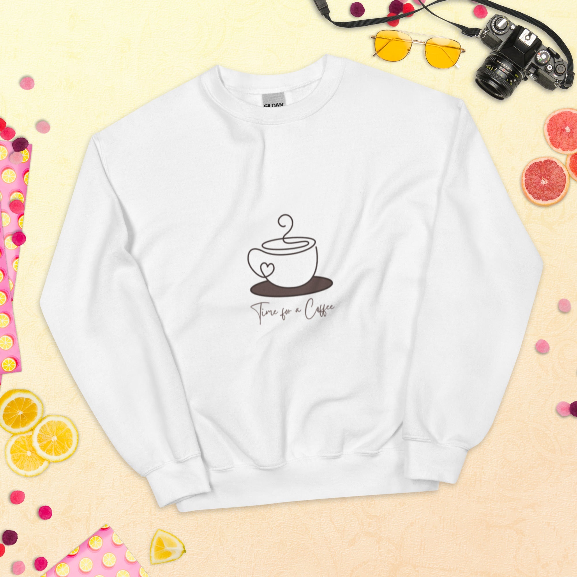 Unisex Sweatshirt - White - The Elise Emporium