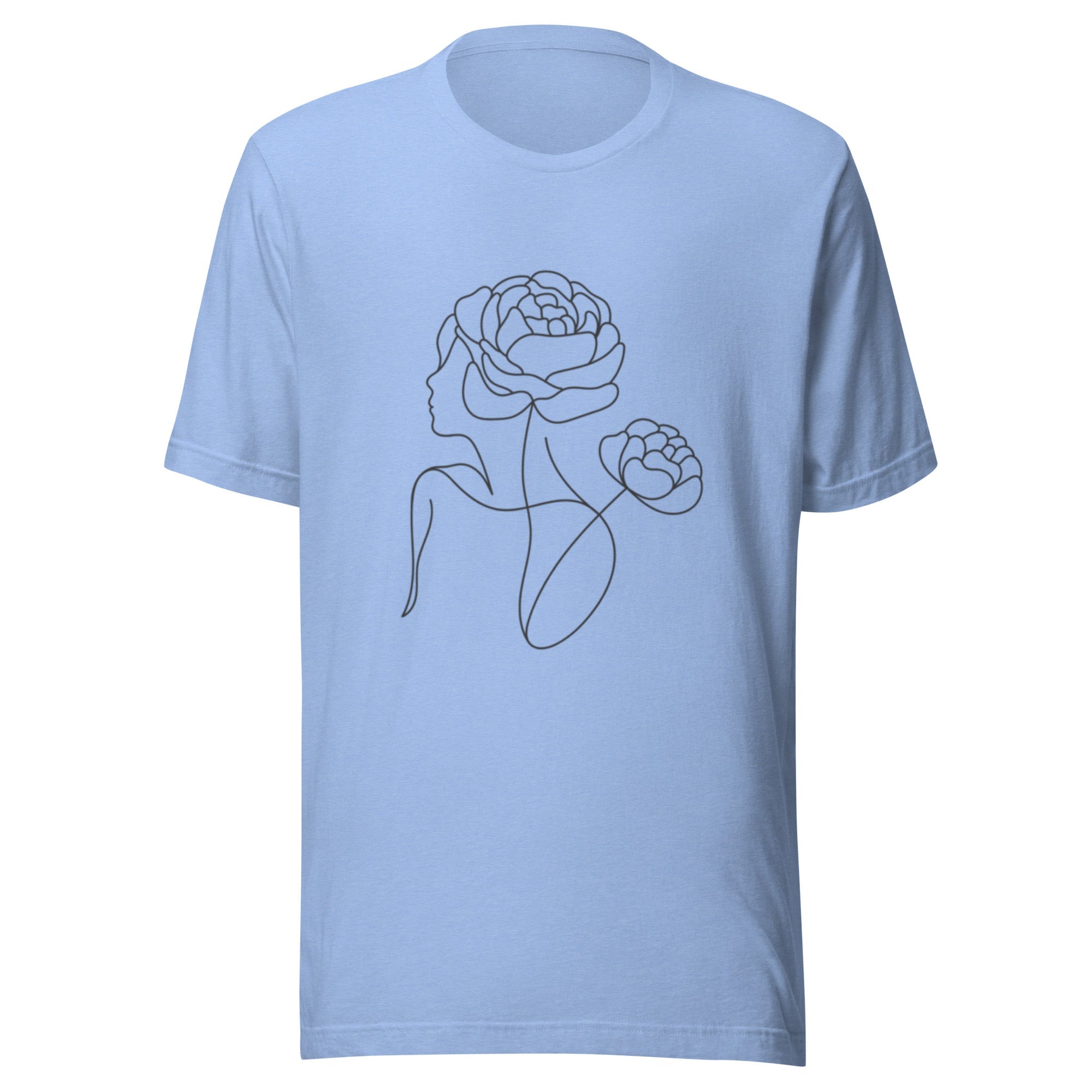 Unisex t-shirt - Heather Carolina Blue - The Elise Emporium