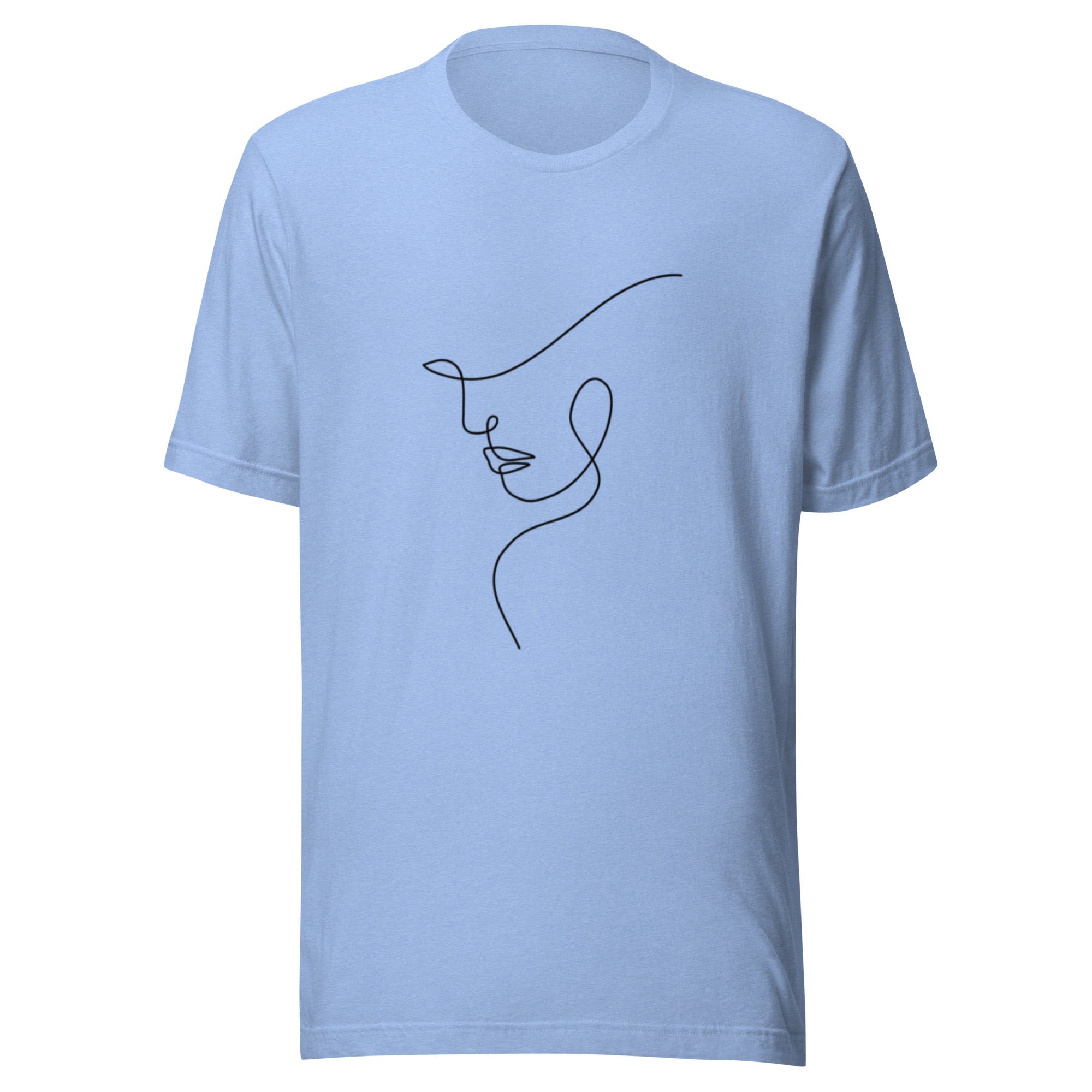 Unisex t-shirt - Heather Carolina Blue - The Elise Emporium