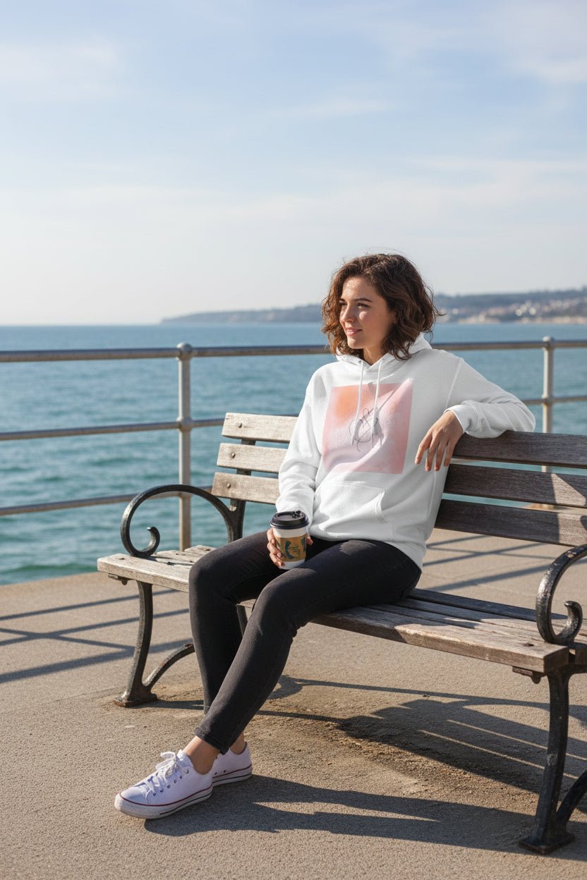 Watercolour Heart Unisex Hoodie - S - The Elise Emporium