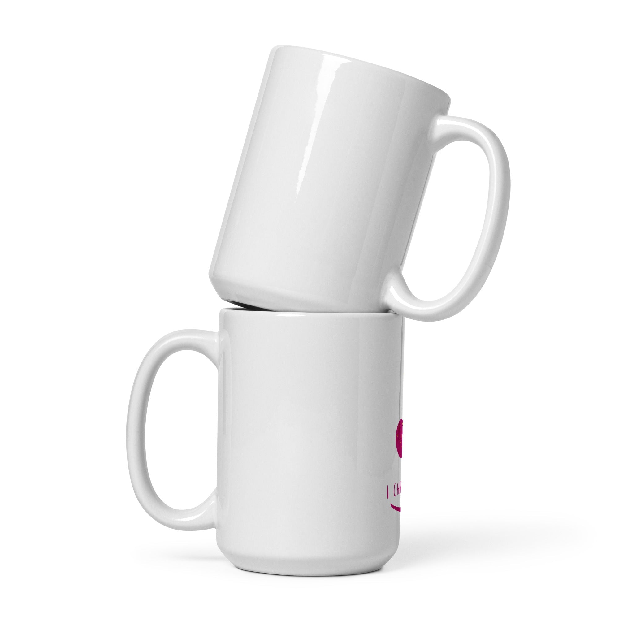 White glossy mug - 15 oz - The Elise Emporium