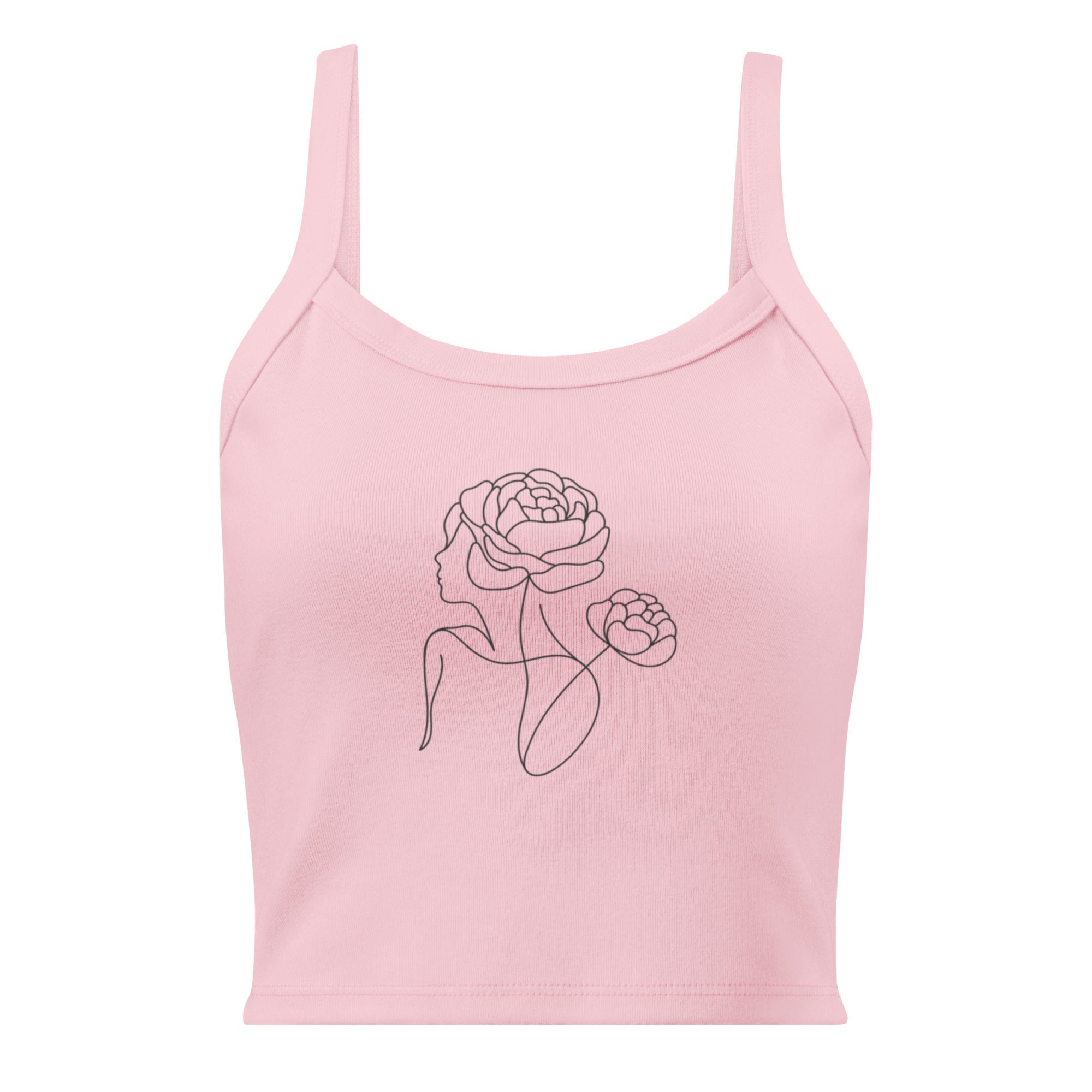 Women’s micro - rib tank top - Solid Pink Blend - The Elise Emporium