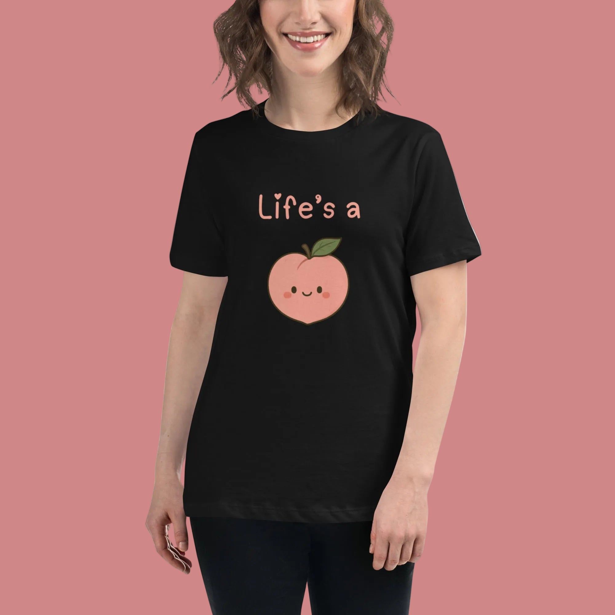 Women's Relaxed T-Shirt - Black - The Elise Emporium