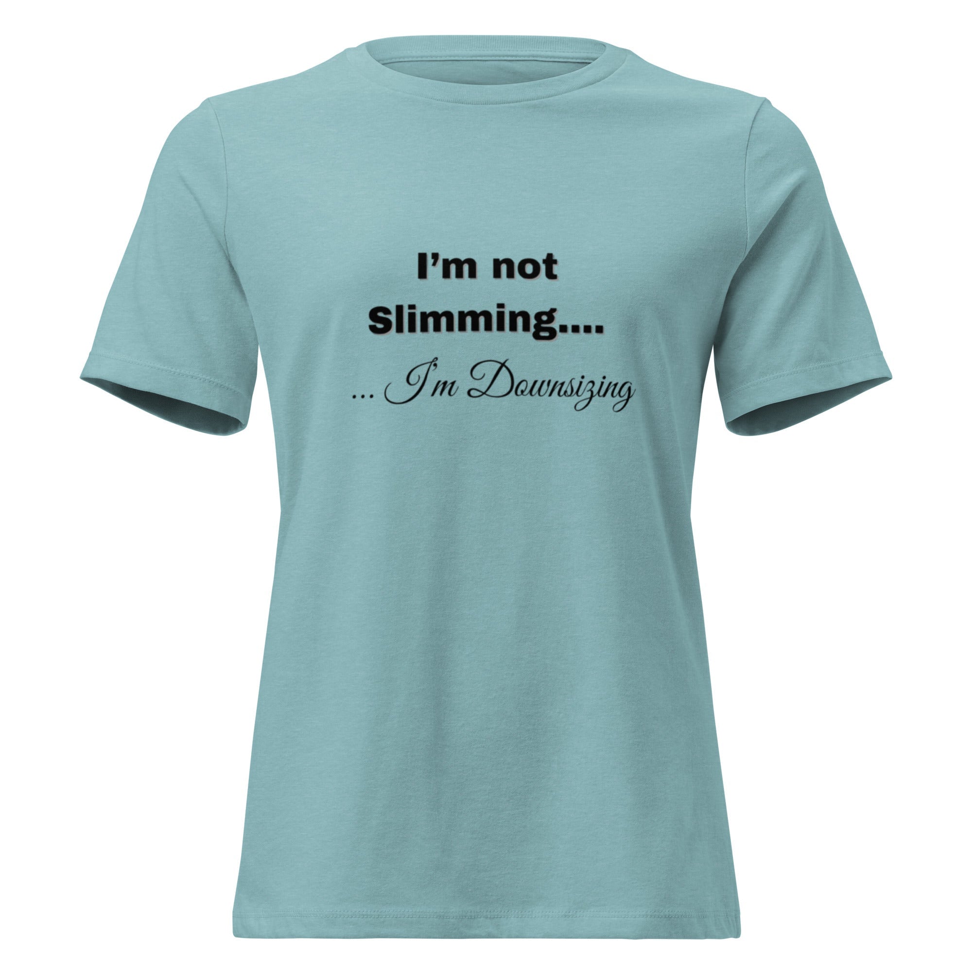 Women's Relaxed T-Shirt - Heather Blue Lagoon - The Elise Emporium