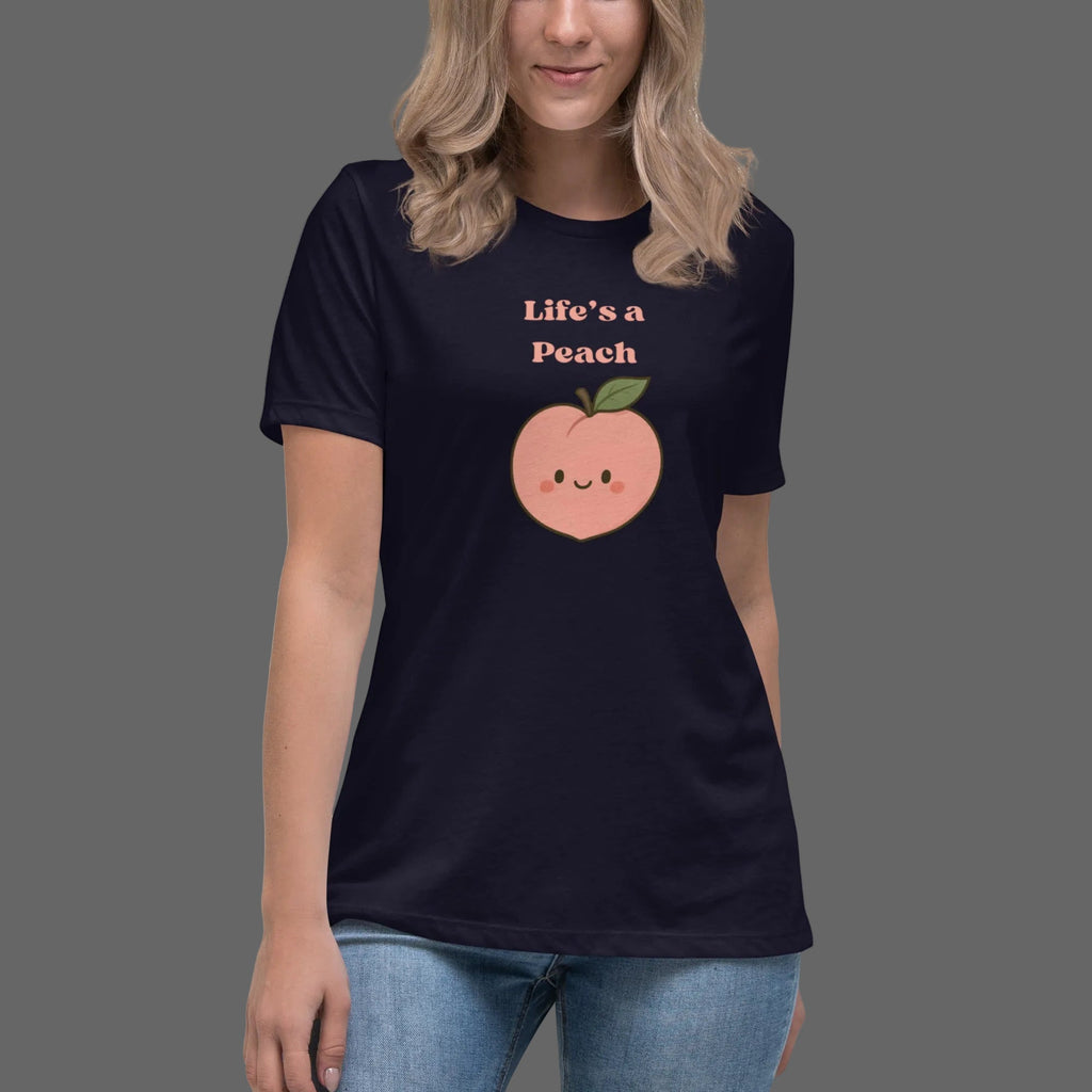 Women's Relaxed T-Shirt - Navy - The Elise Emporium