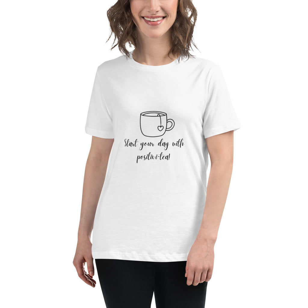 Women's Relaxed T-Shirt - White - The Elise Emporium