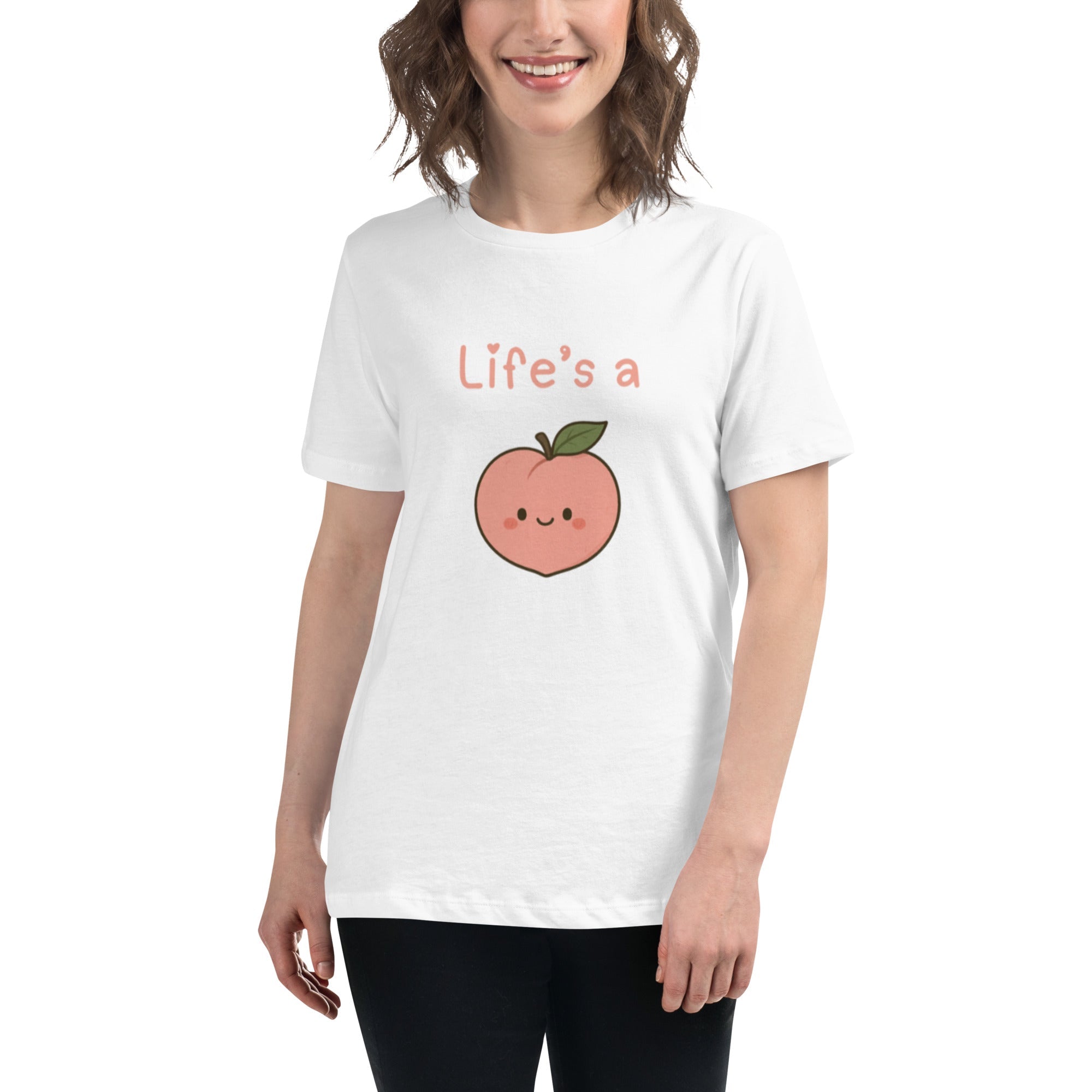 Women's Relaxed T-Shirt - White - The Elise Emporium