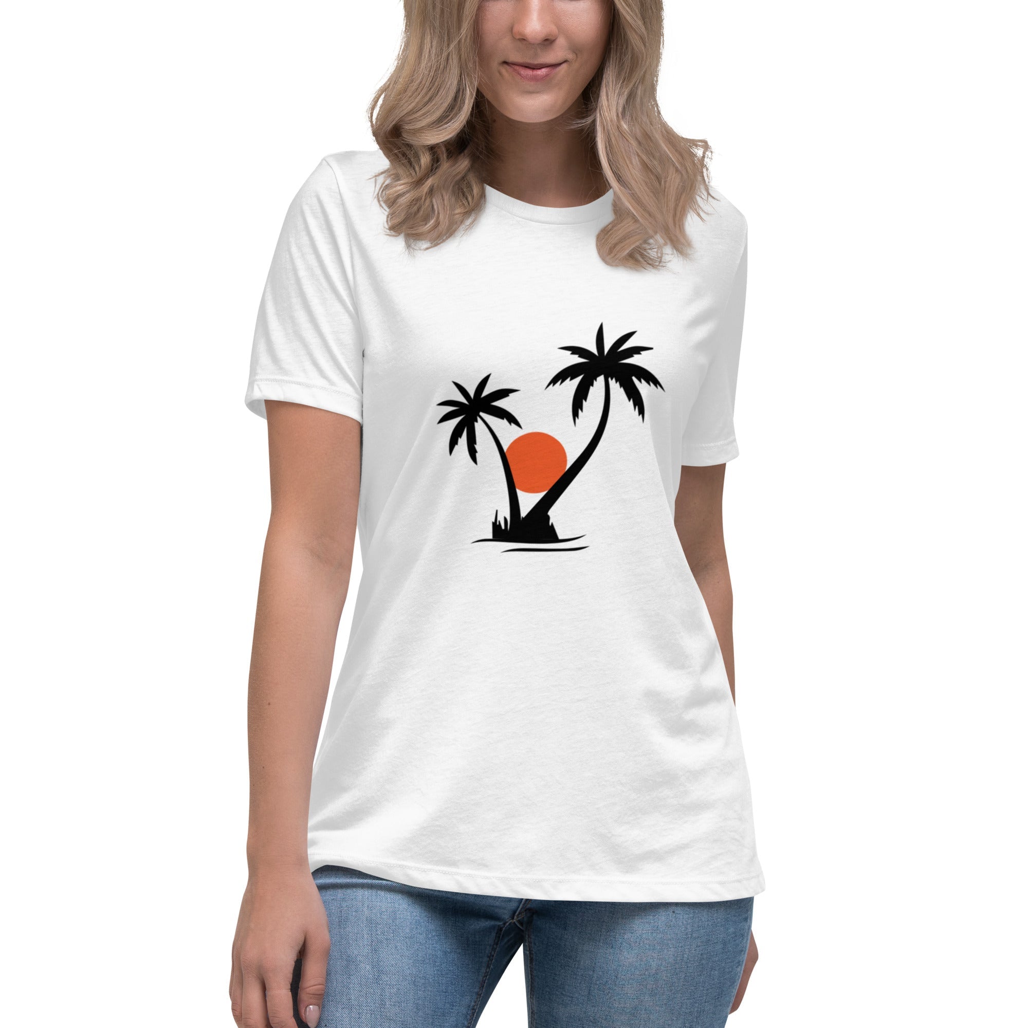 Women's Relaxed T-Shirt - White - The Elise Emporium