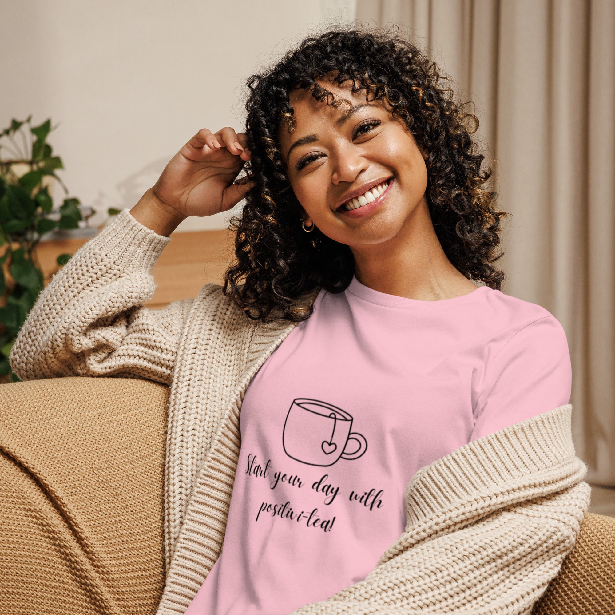 Women's Relaxed T-Shirt - White - The Elise Emporium