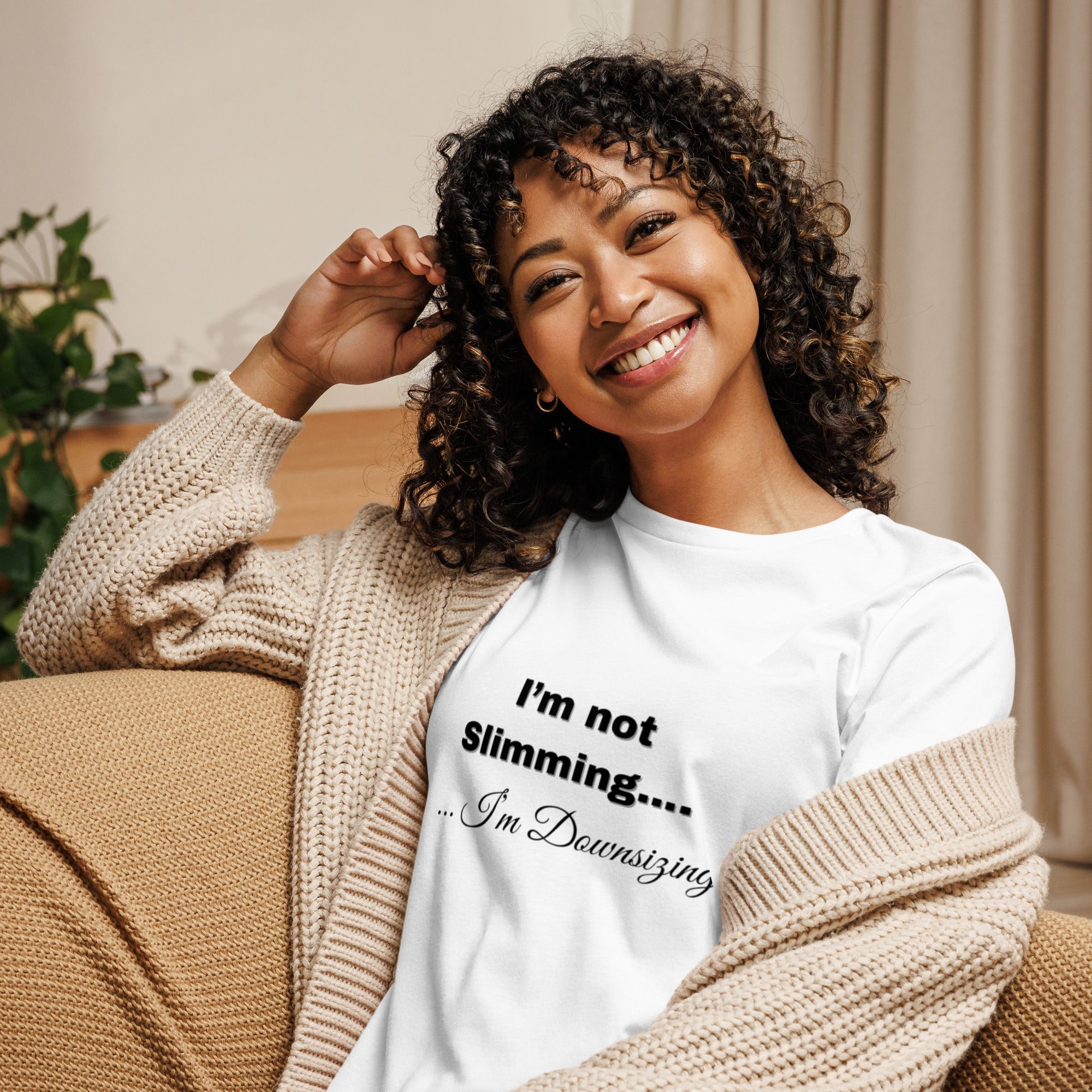 Women's Relaxed T-Shirt - White - The Elise Emporium