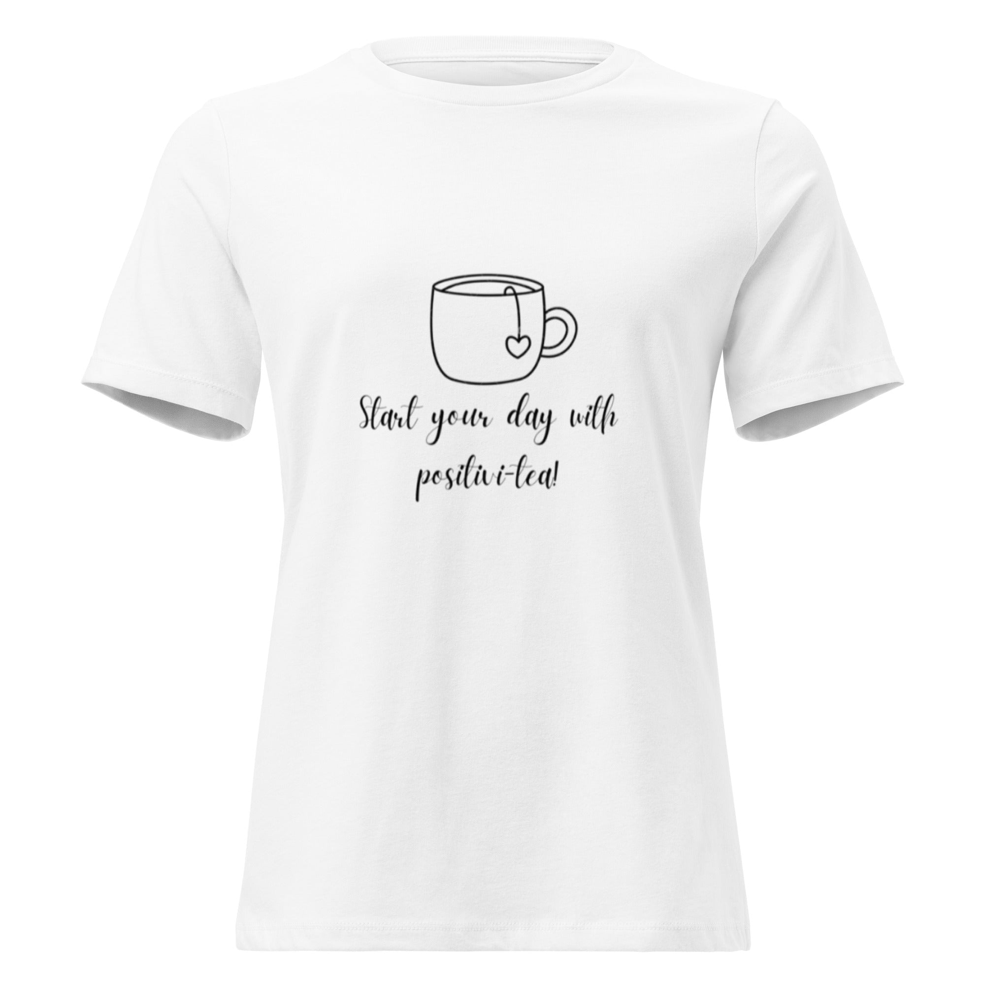 Women's Relaxed T-Shirt - White - The Elise Emporium